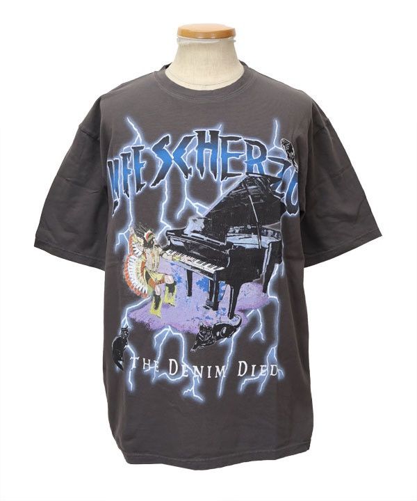 Kapital KAPITAL Tenjiku Crew T-shirt (LIGHTNING Piano pt) Size XS Size US XS / EU 42 / 0 - 1 Thumbnail