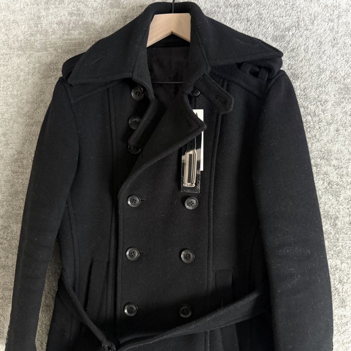 Roen Roen by Hiromu Takahara Double Breasted Wool Belted Peacoat Size US M / EU 48-50 / 2 - 2 Thumbnail