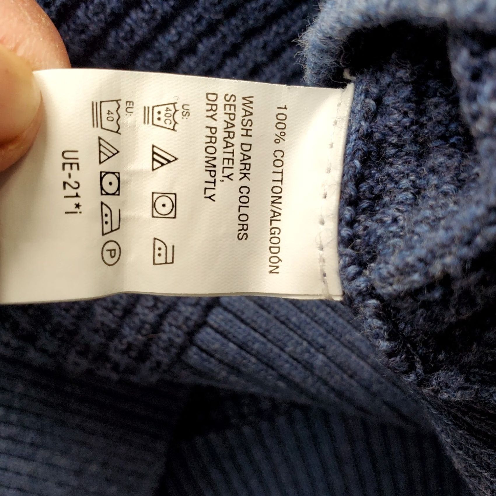 Vintage G.H. Bass & Co. Sweater Mens XL Blue Waffle-Knit Mock Neck 1/4 Button Pullover Size US XL / EU 56 / 4 - 6 Thumbnail