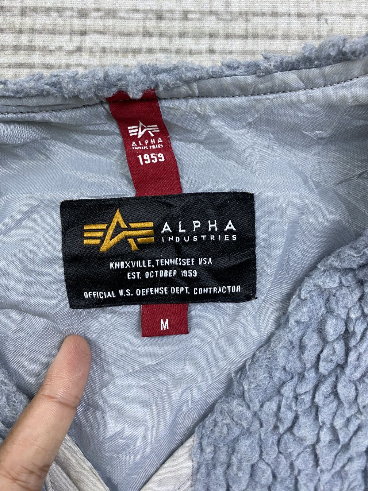 Alpha Industries 🔥Vintage Alpha Industries Button Sherpa Jacket Size US M / EU 48-50 / 2 - 7 Thumbnail