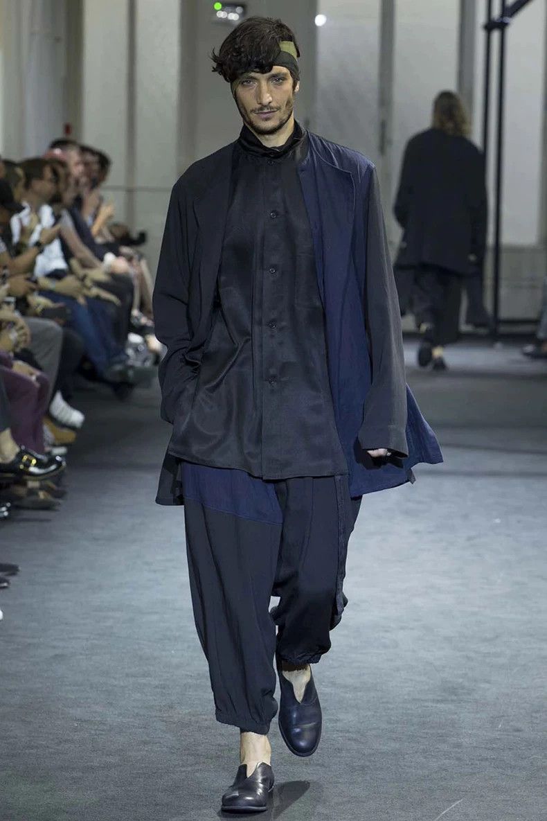Yohji Yamamoto Yohji Yamamoto 17SS Fake Double Rayon Shirt 2504-Nextarrow Size US M / EU 48-50 / 2 - 4 Thumbnail