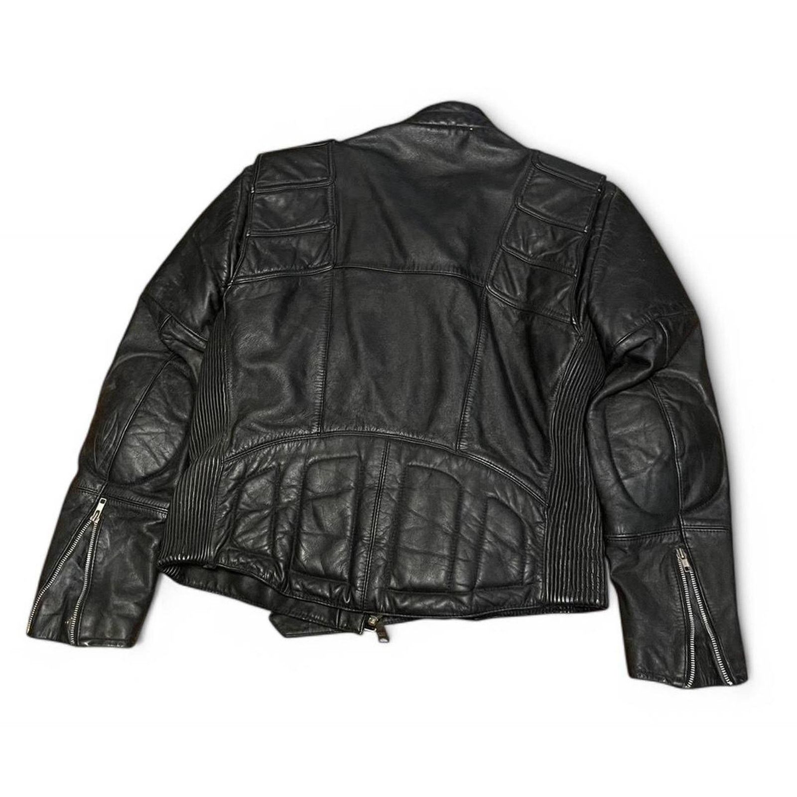 Vintage Vintage Echtes Leder Biker Leather Jacket Size US M / EU 48-50 / 2 - 2 Thumbnail