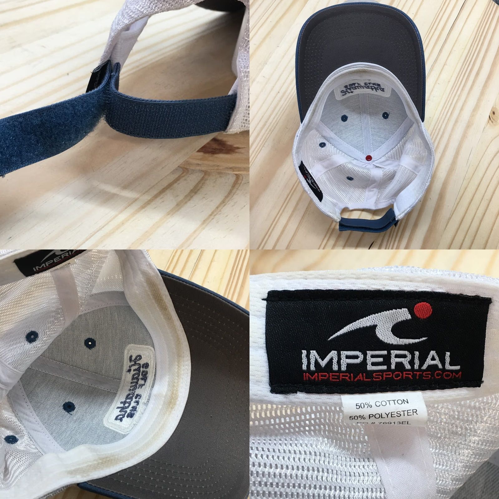 Imperial Imperial Hiwatha Golf Club Trucker Hat Mens Blue OS Curved Brim Embroidered Logo Size ONE SIZE - 8 Thumbnail