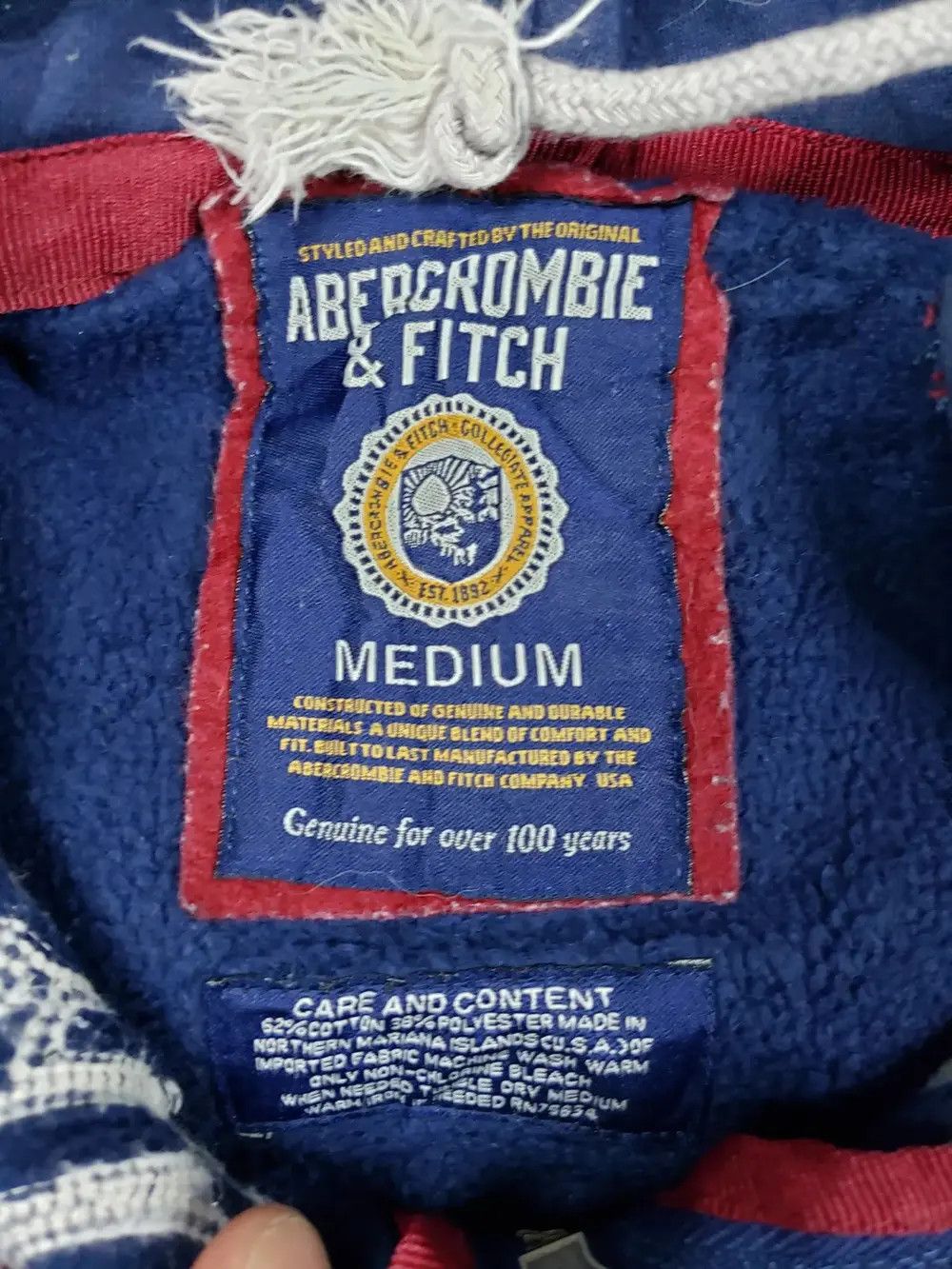 Abercrombie & Fitch × Vintage Vintage Abercrombie Hoodie Zipper Blue Size US M / EU 48-50 / 2 - 8 Thumbnail