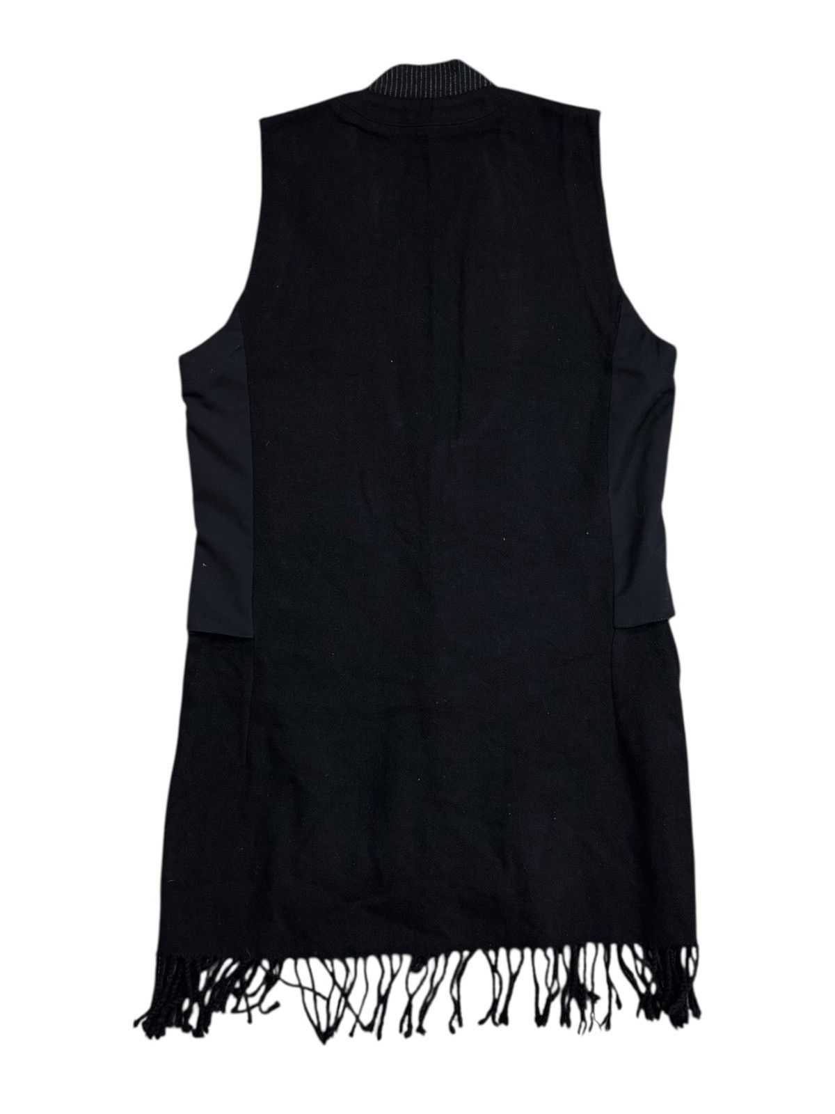 Maison MIHARA YASUHIRO Archive Mihara Yasuhiro Fringe Wool Hybrid Extra Button Vest Size US M / EU 48-50 / 2 - 3 Thumbnail