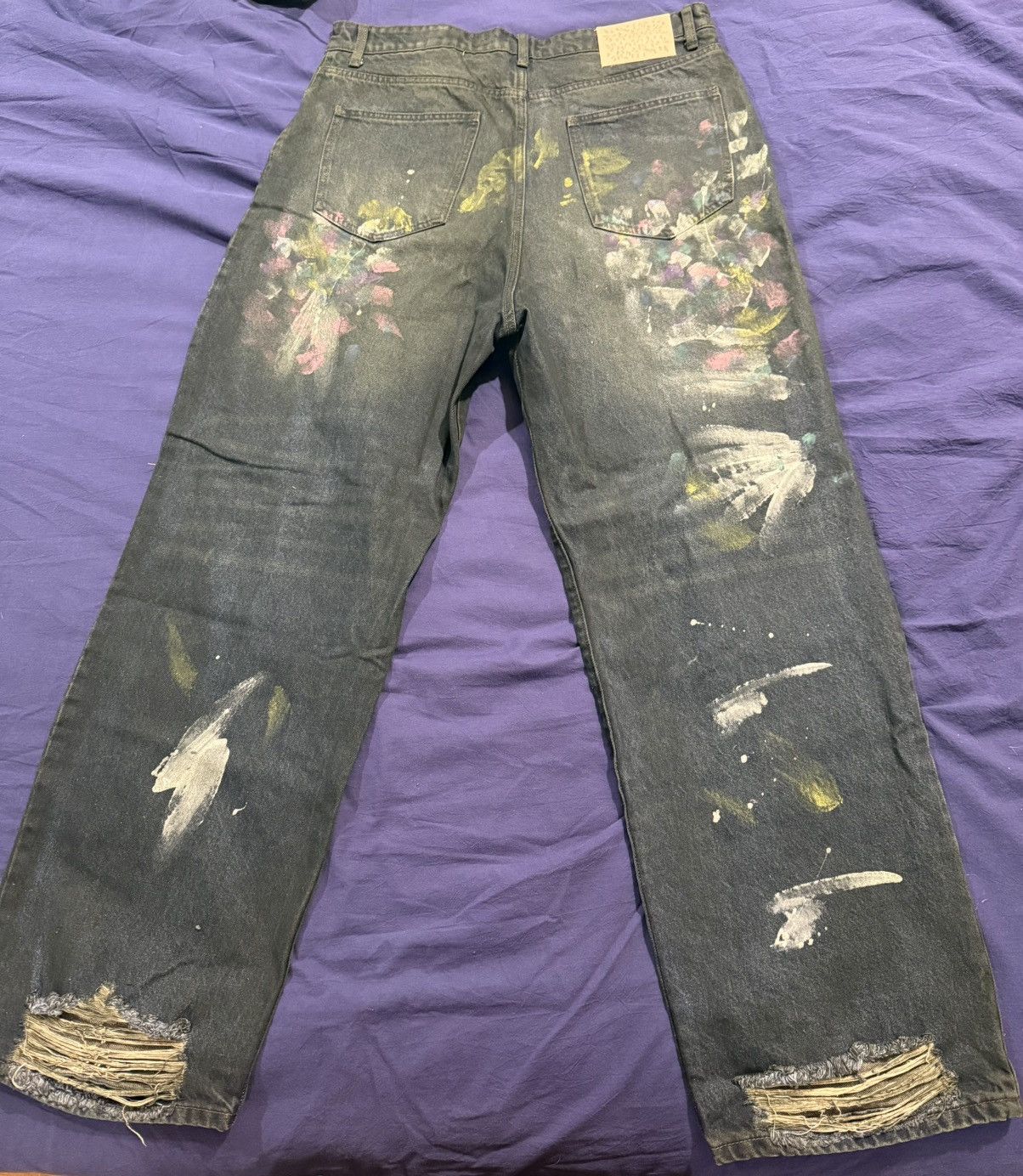 basketcase gallery Basket Case Gallery LAX, baggy denim (paint splatter) Size US 36 / EU 52 - 4 Thumbnail