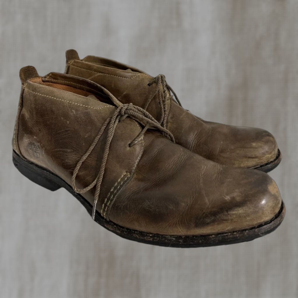Timberland Timberland Earthkeepers Boots Mens 9M Chukka Booties Brown Leather Almond Toe Casual Man Boots Size US 9 / EU 42 - 1 Thumbnail