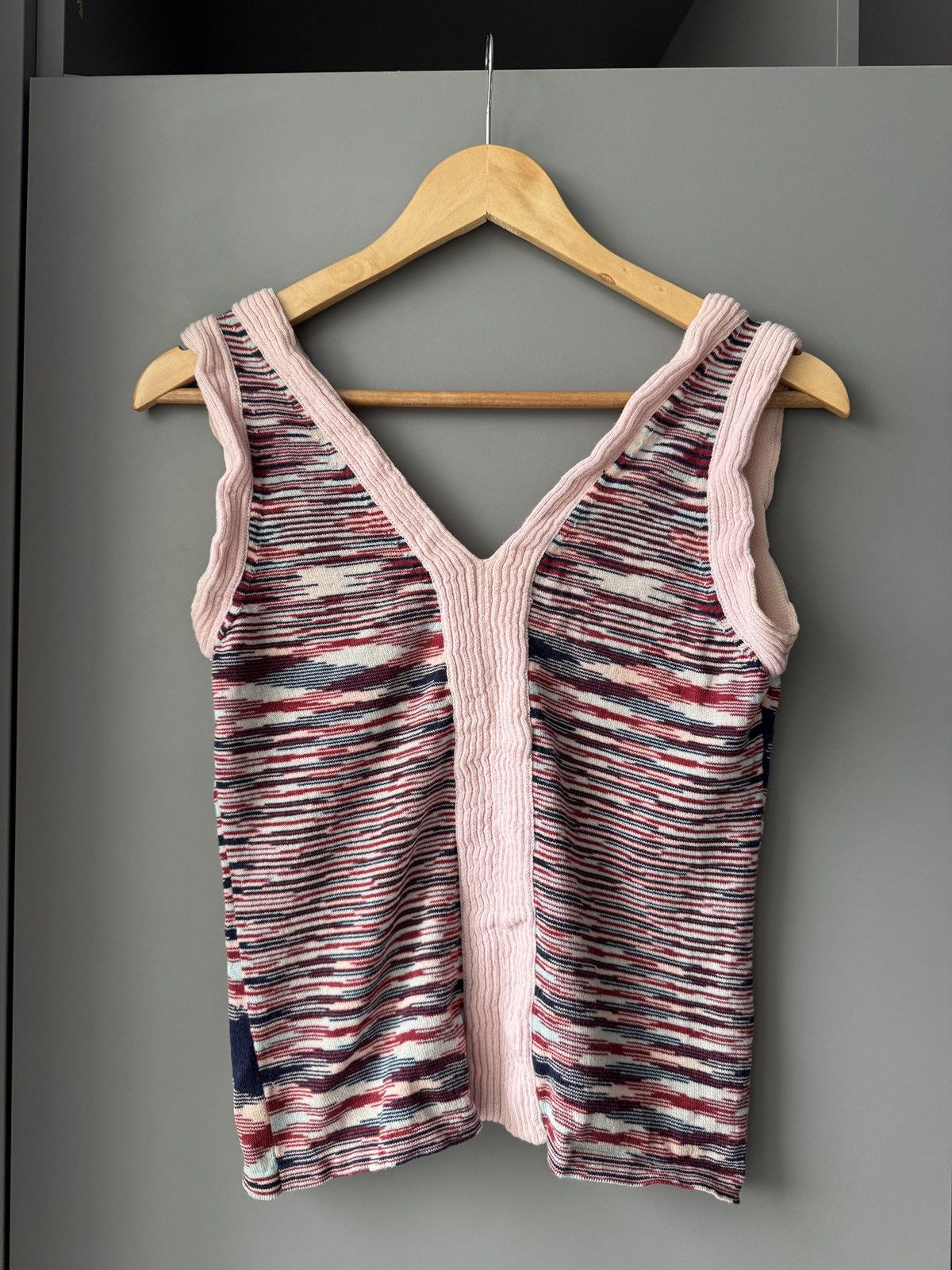 Designer × Missoni Vintage Women’s Missoni Striped Sweater Tank Top Size M / US 6-8 / IT 42-44 - 1 Thumbnail