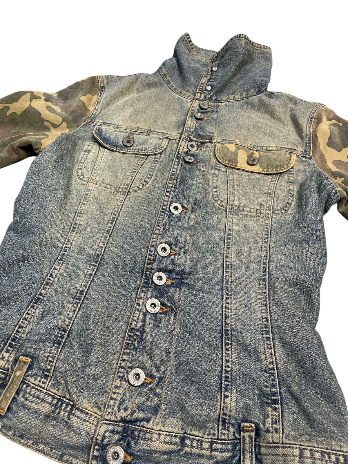 Dolce & Gabbana Dolce & Gabbana 00's Camo Denim Jacket Size US XS / EU 42 / 0 - 3 Thumbnail