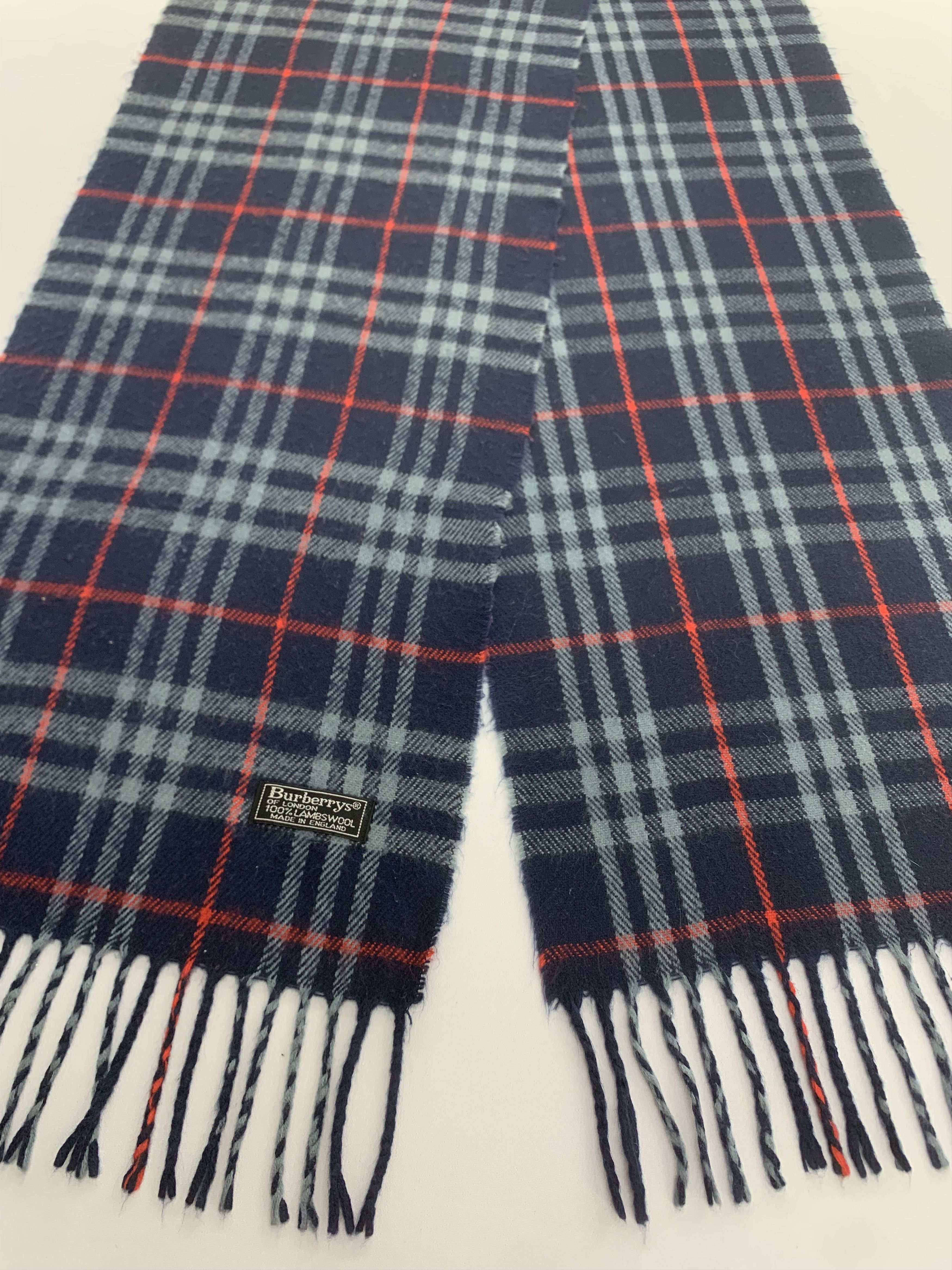 Burberry Vintage Burberrys Scarf Wool Muffler Neck Wrap BL3165 Size ONE SIZE - 3 Thumbnail
