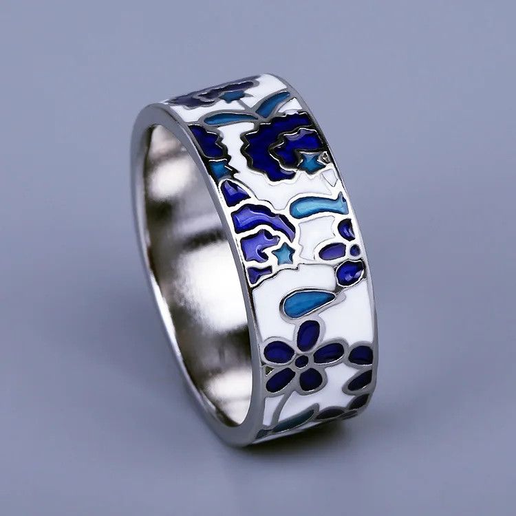 Jewelry Enamel Craft Ring Size ONE SIZE - 1 Thumbnail