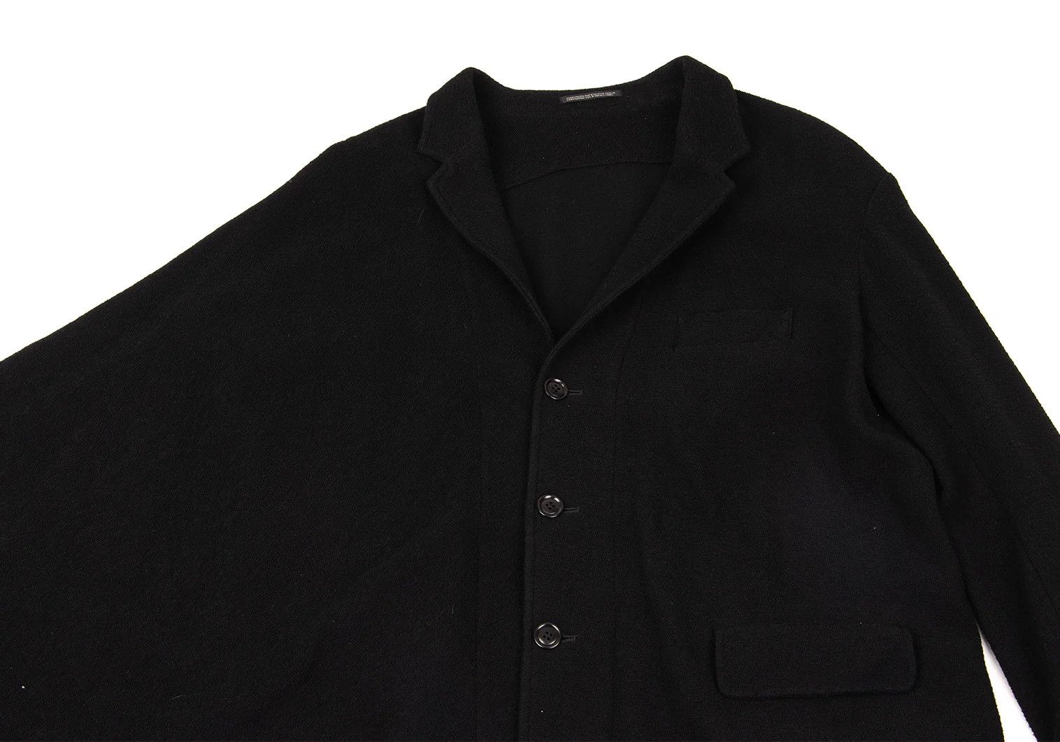 Yohji Yamamoto Yohji Yamamoto Wool Pile Asymmetrical Mantle Jacket Size US L / EU 52-54 / 3 - 3 Thumbnail