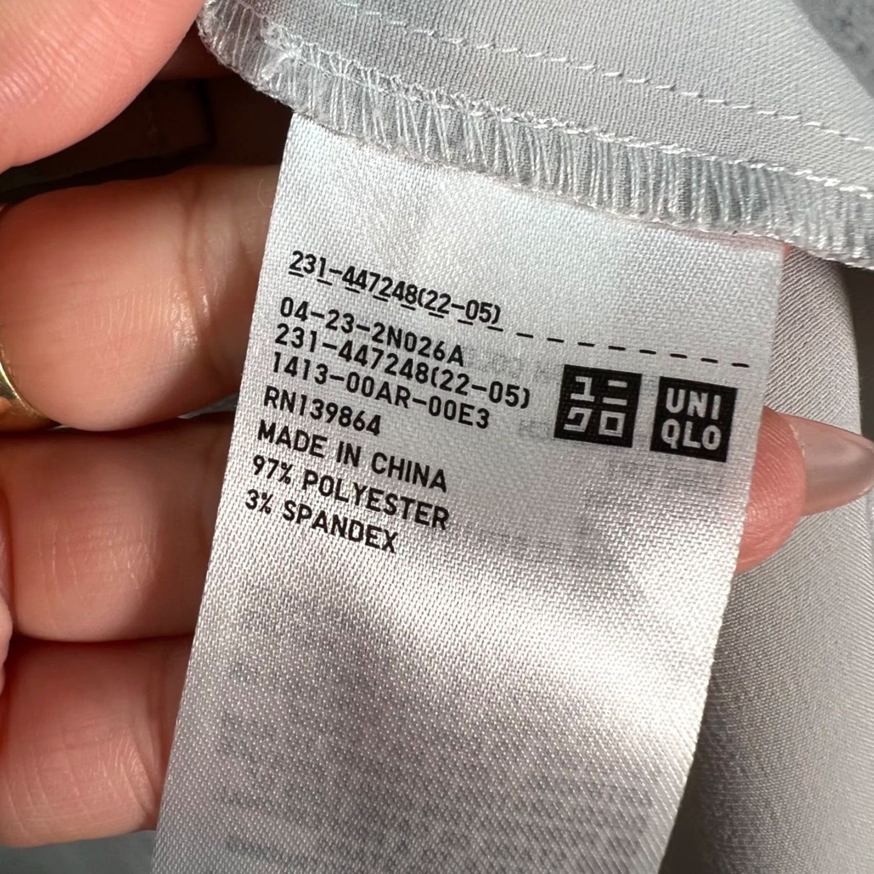 Uniqlo Uniqlo Camisole Tank Top Womens Size Medium Satin Silver Tank Top Sleeveless Polyester Spandex Satin Strap Casual Spring Summer Womens Clothing Size M / US 6-8 / IT 42-44 - 4 Thumbnail