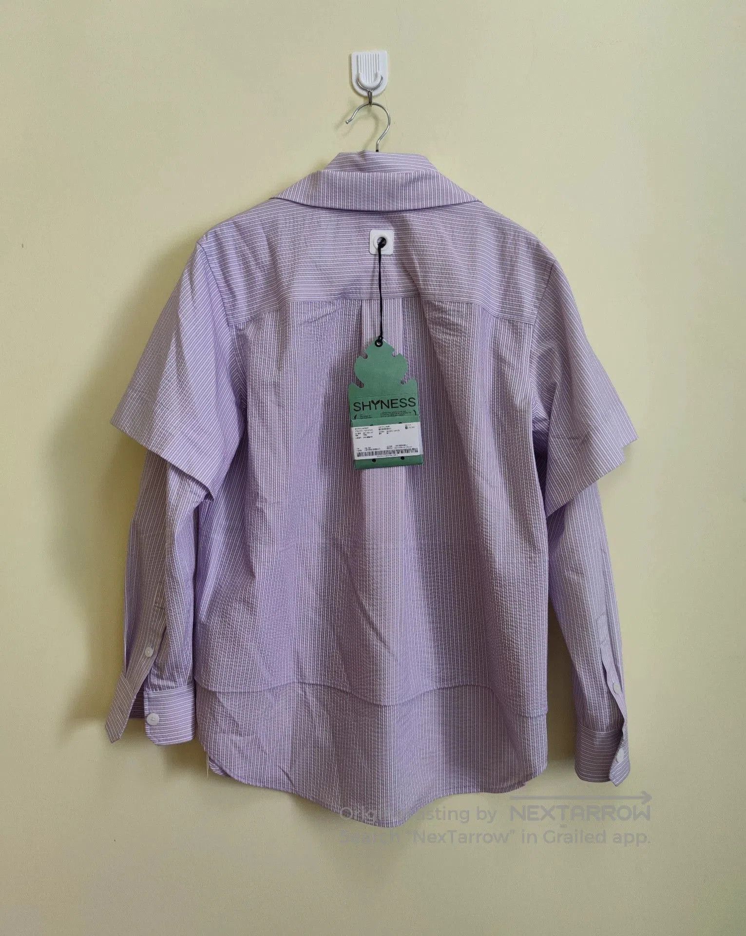 Other Exclusive Purple and White Layered Shirt. Size M / US 6-8 / IT 42-44 - 2 Thumbnail