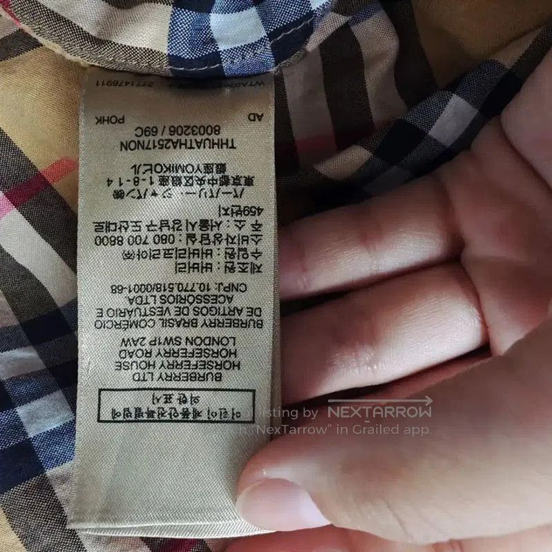 Burberry Burberry Khaki Check Cotton Shirt for Women. Size L / US 10 / IT 46 - 6 Thumbnail