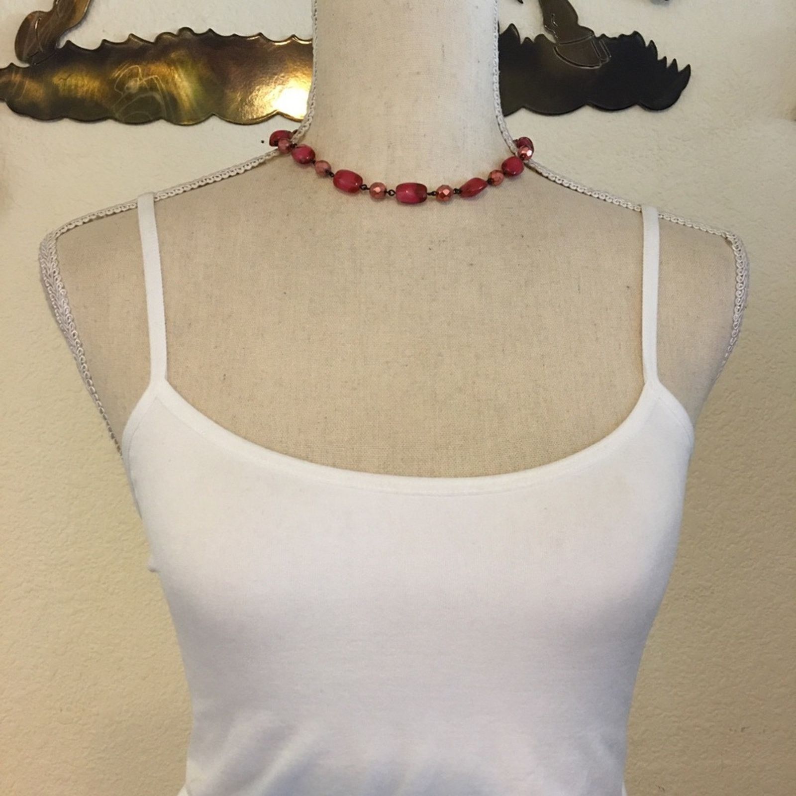 Vintage Vintage glass bead black chrome choker necklace Size ONE SIZE - 3 Thumbnail