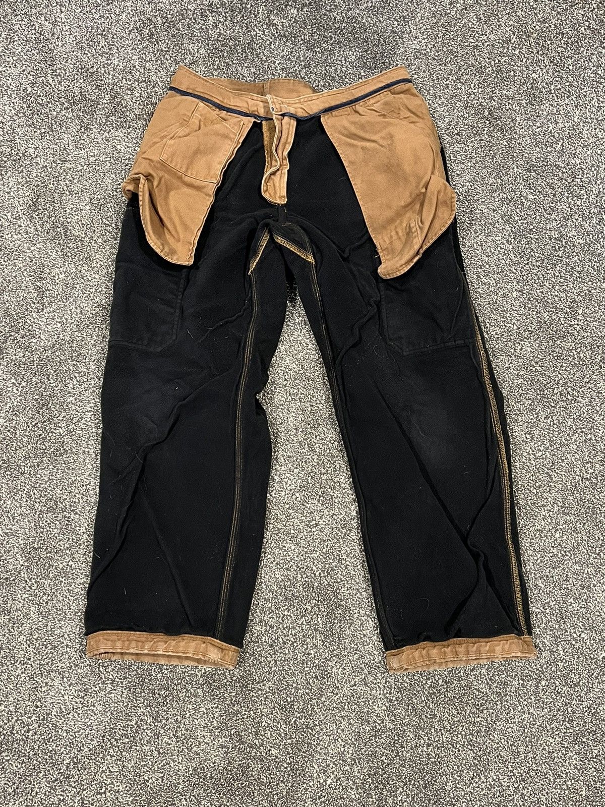 Japanese Brand × Vintage Baggy Vintage Fleece Lined Cargo Pants Size US 32 / EU 48 - 2 Thumbnail