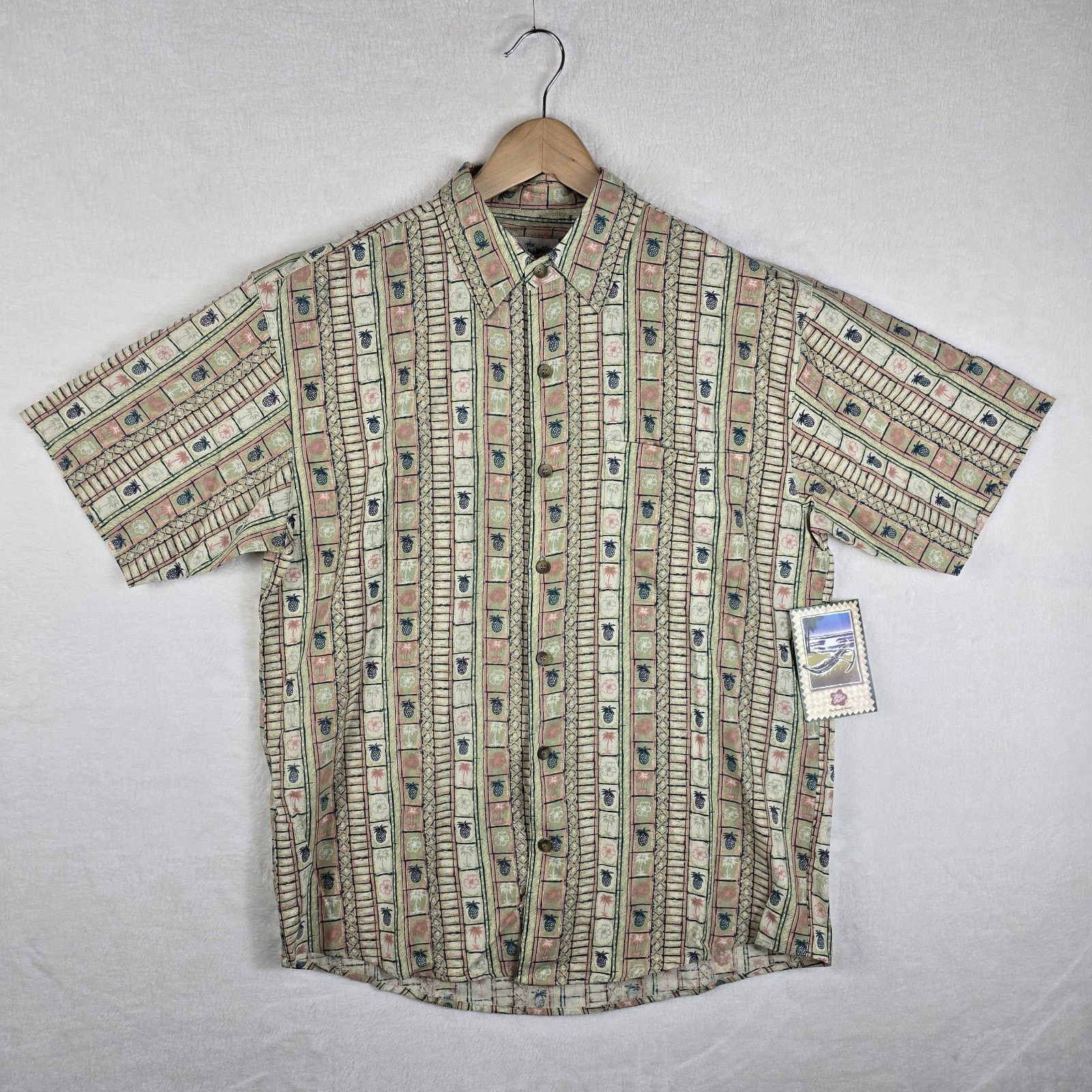 Hilo Hattie Hilo Hattie Silk Hawaiian Shirt Medium Button Up Pineapple Size US M / EU 48-50 / 2 - 2 Thumbnail