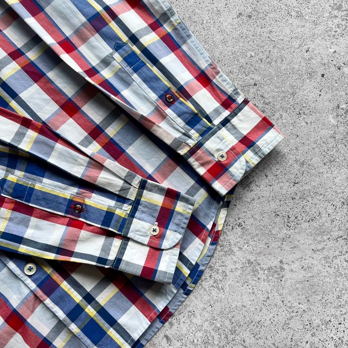 Designer × Tommy Hilfiger Tommy Hilfiger Multicolor Plaid Long Sleeve Button Shirt Size US S / EU 44-46 / 1 - 5 Thumbnail