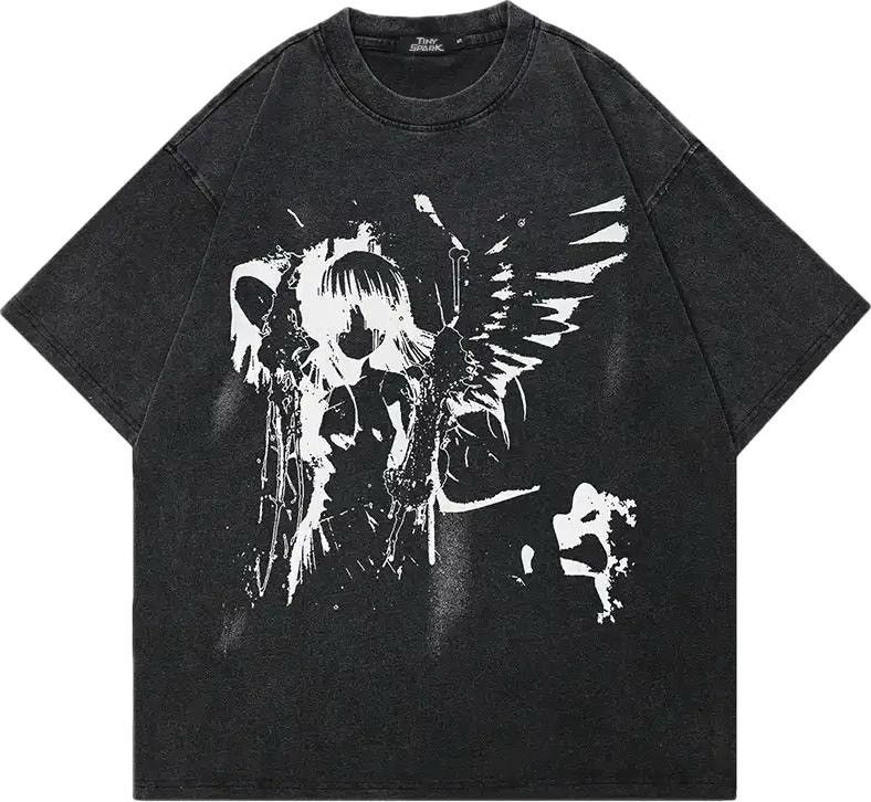 Japanese Brand Angel Girl Graphic T Shirt Size US XL / EU 56 / 4 - 1 Thumbnail