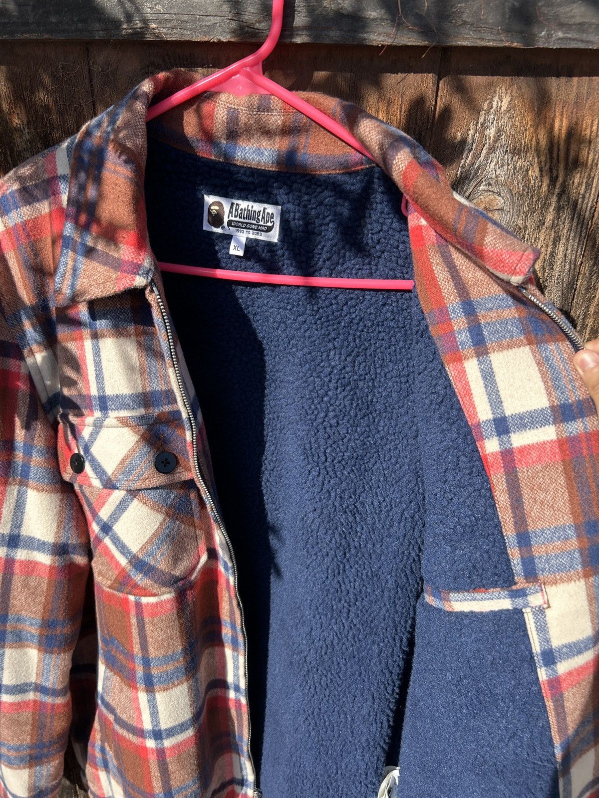 Bape BAPE button up flannel Size US XL / EU 56 / 4 - 3 Thumbnail