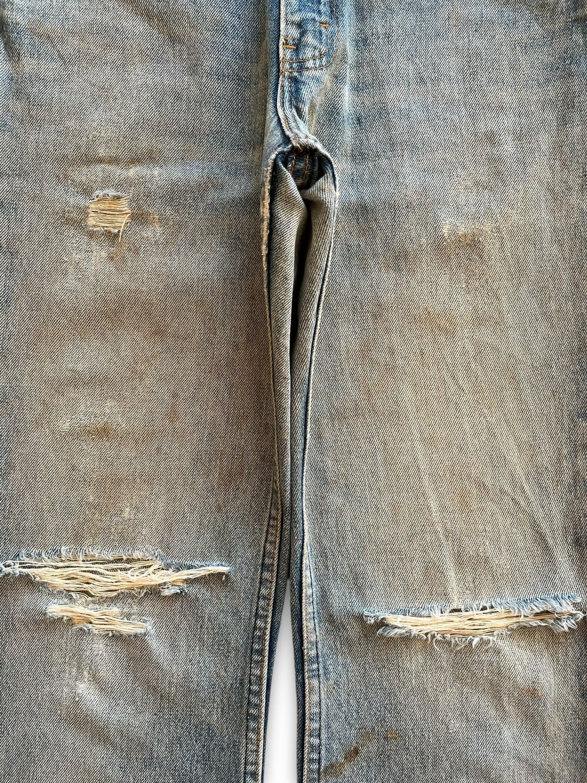 Levi's × Levi's Vintage Clothing Vintage 90s Levis 517 Mud Wash Distressed Flare Jeans Size US 30 / EU 46 - 5 Thumbnail