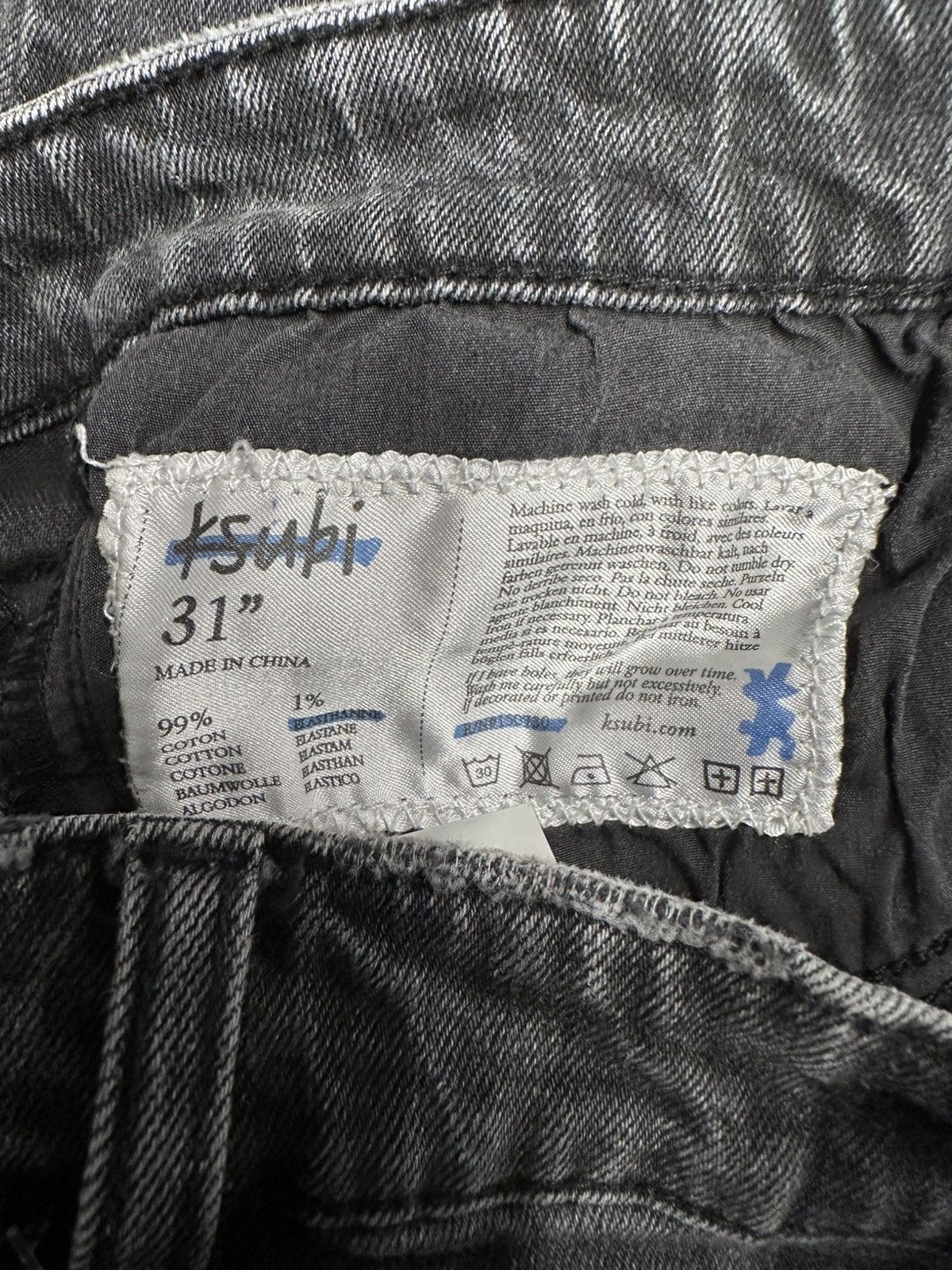 Ksubi Ksubi Plain Faded Black Denim Jeans Size 31 Size US 31 - 5 Thumbnail