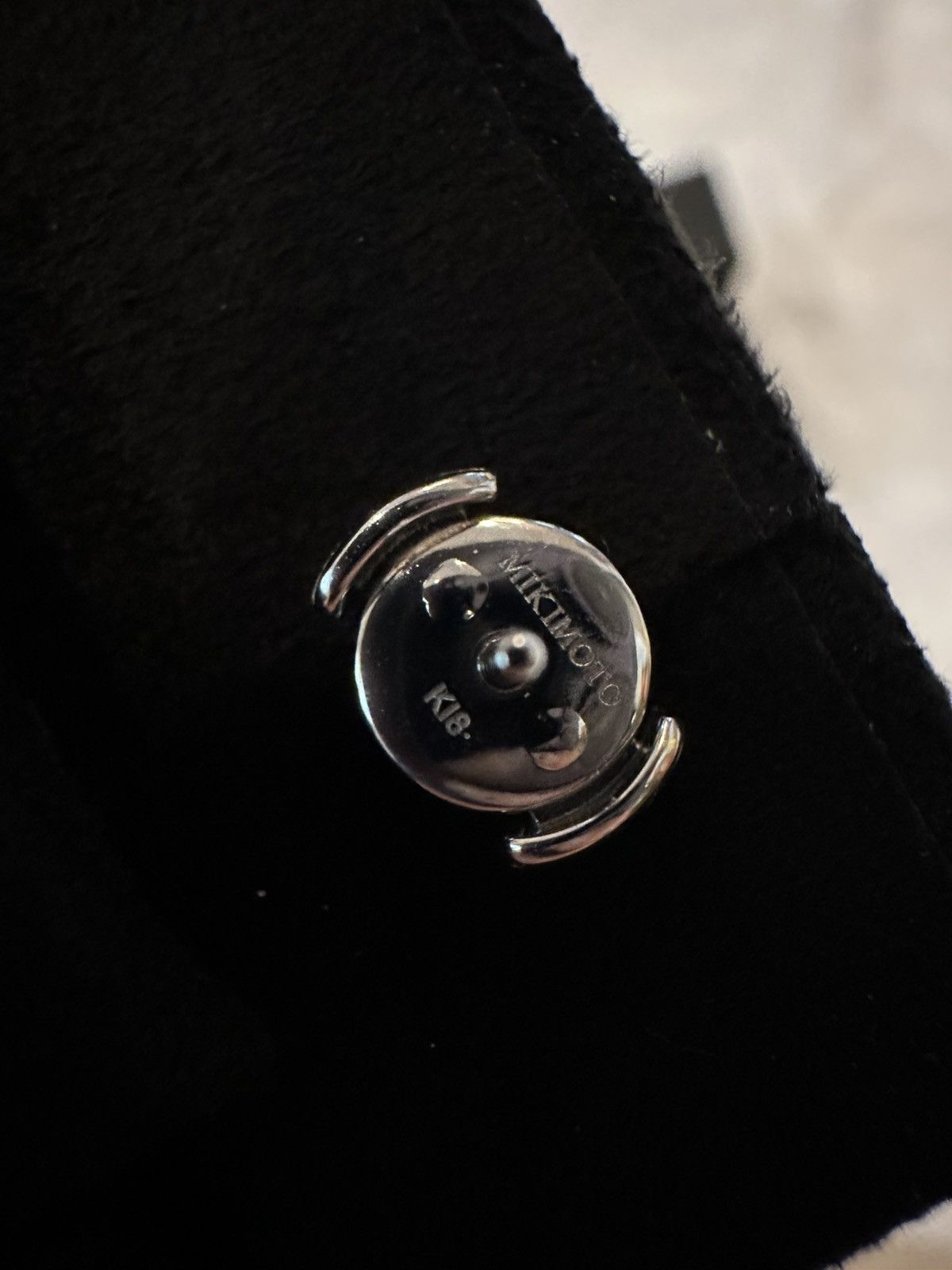 Chrome Hearts Chrome Hearts X Mikimoto 18K White Gold Pearl Earring Stud Size ONE SIZE - 5 Thumbnail