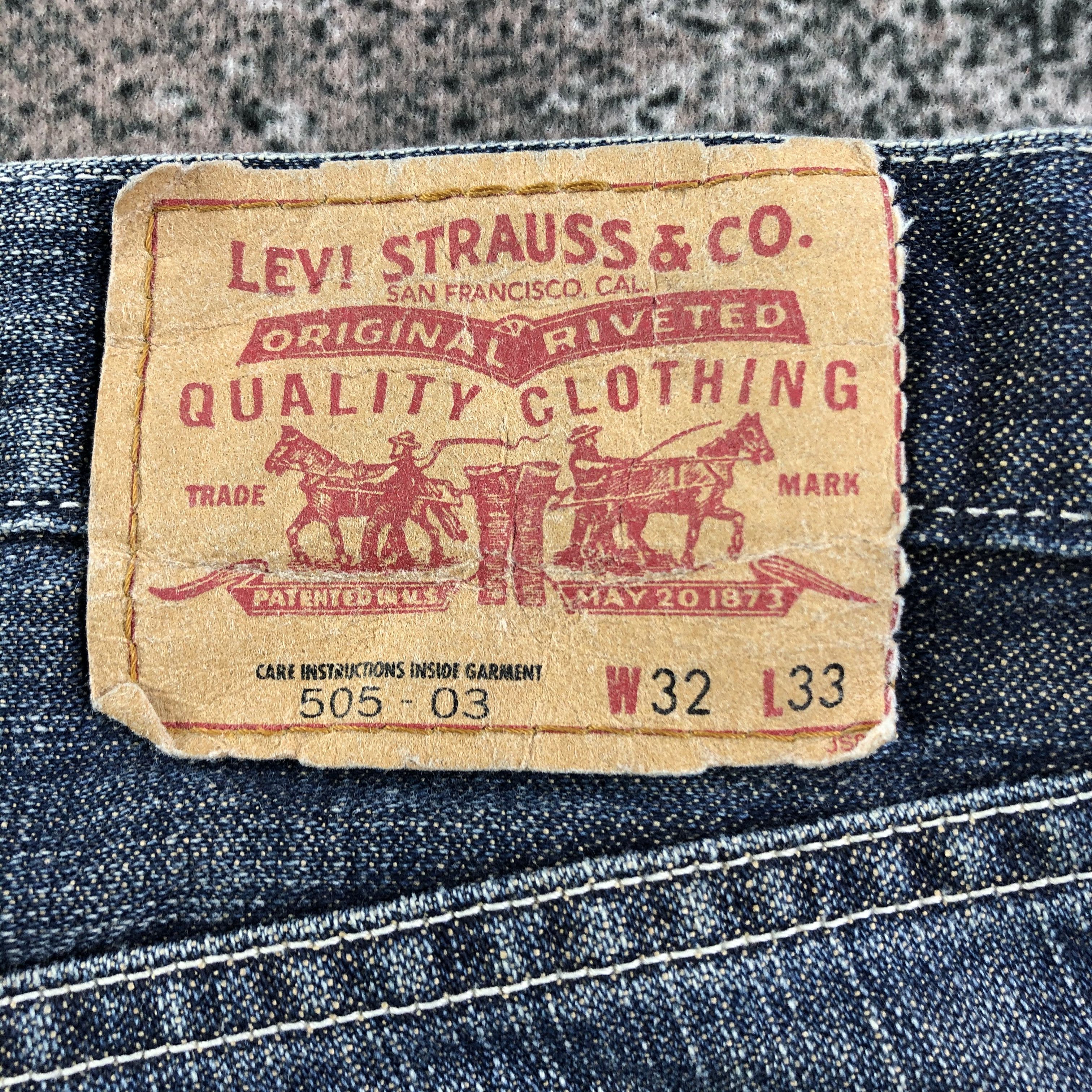 Levi's Vintage Levis 505 Jeans Blue Wash Denim KJ1742 Size US 31 - 5 Thumbnail