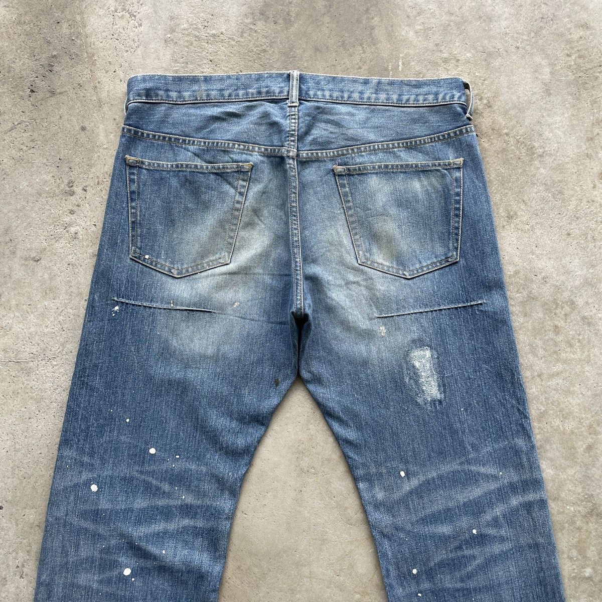 Japanese Brand Vintage Takeo Kikuchi Faded Painter Jean Faded Pants MudWash Size US 36 / EU 52 - 10 Thumbnail