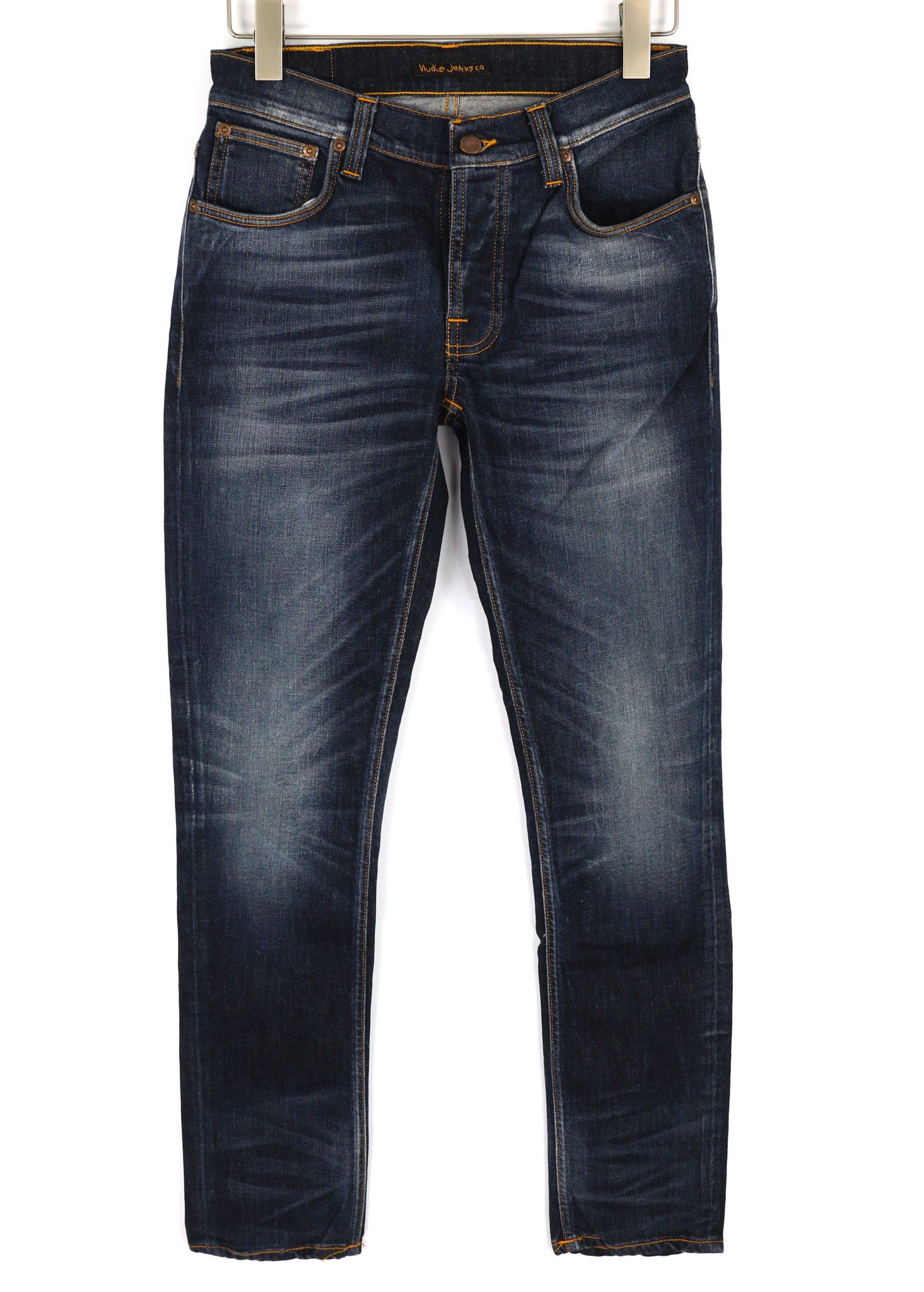 Nudie Jeans Grim Tim White Knee | Grailed