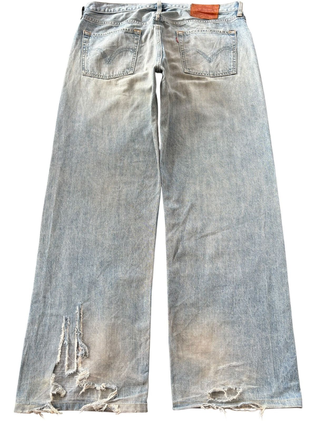 Levi's Vintage 90s Levis 503 Faded Wash Distress Baggy Jeans Size US 36 / EU 52 - 2 Thumbnail