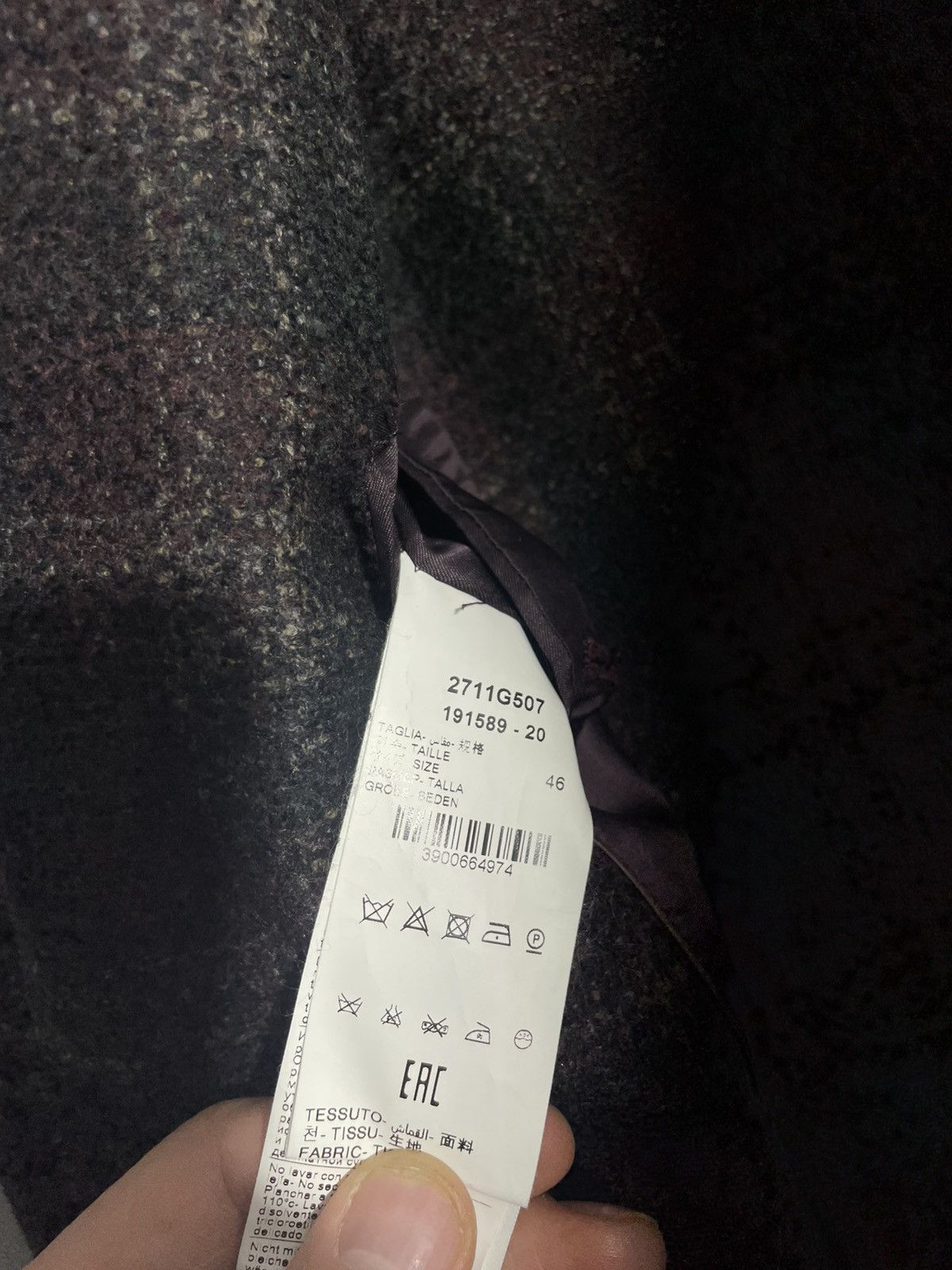Paoloni Paoloni Knit Wool Men’s blazer Size 46R - 11 Thumbnail
