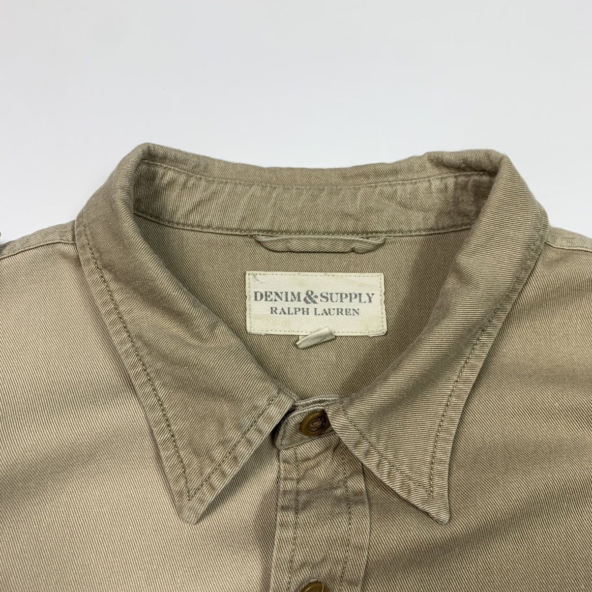 Denim & Supply Ralph Lauren × Ralph Lauren × Vintage Denim & Supply Ralph Lauren Beige Shirt Pocket Size XL Size US XL / EU 56 / 4 - 9 Thumbnail