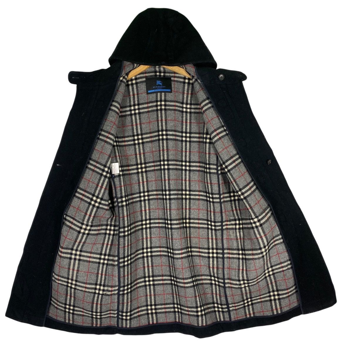 Burberry × Burberry Prorsum Vintage Burberry London Blue Label Nova Check Duffer Coat Size US M / EU 48-50 / 2 - 1 Thumbnail