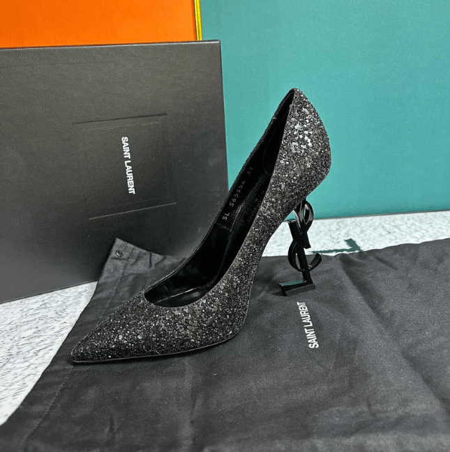 Saint Laurent Paris YSL Stiletto Heels Size US 7 / IT 37 - 4 Thumbnail