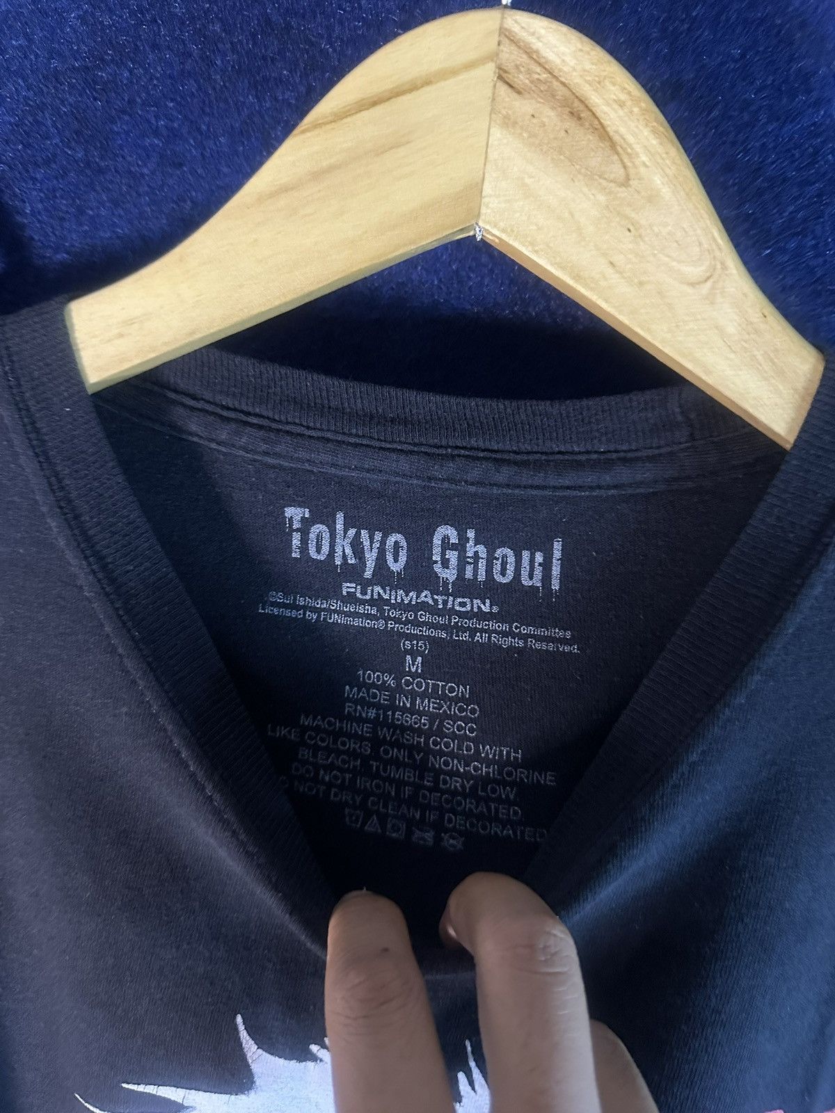 Anime Rare Y2K Anime/Manga Tokyo Ghoul Kaneki Tshirt Size US M / EU 48-50 / 2 - 5 Thumbnail