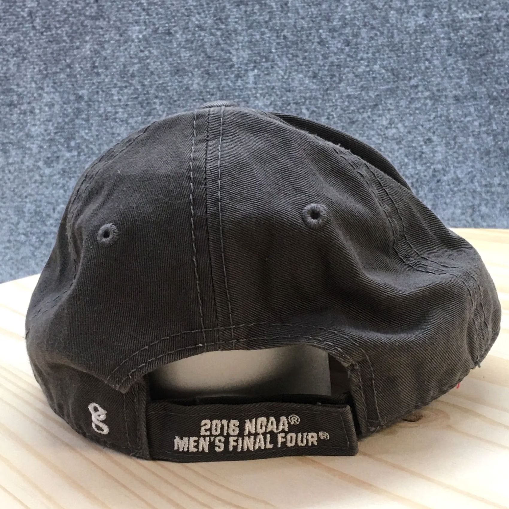 NCAA 2016 NCAA Final Four Baseball Cap Hat Mens Gray OS Curve Brim Embroidered Logo Size ONE SIZE - 6 Thumbnail