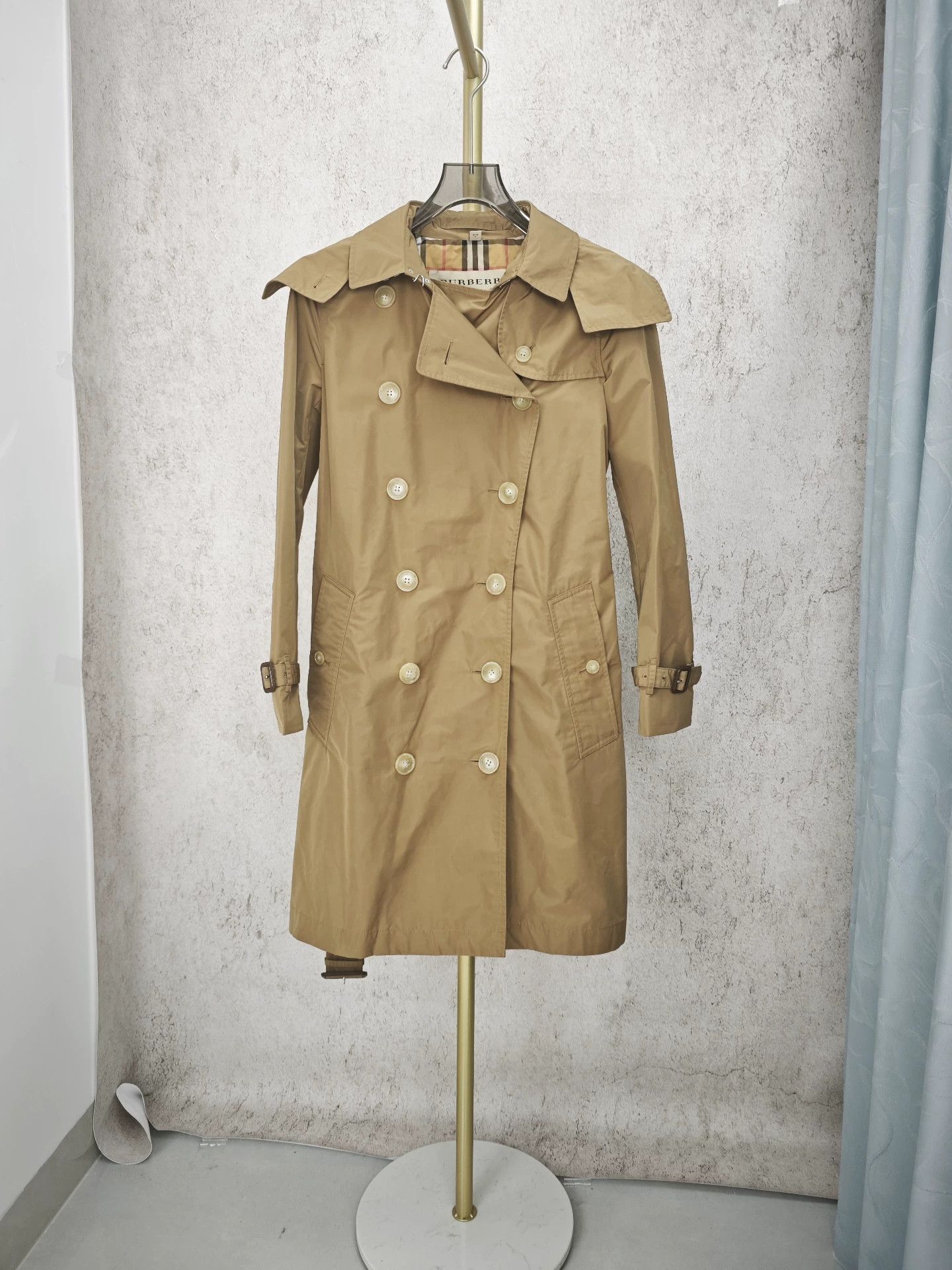 Burberry Burberry Classic Tartan Trench Coat Size US XS / EU 42 / 0 - 1 Thumbnail