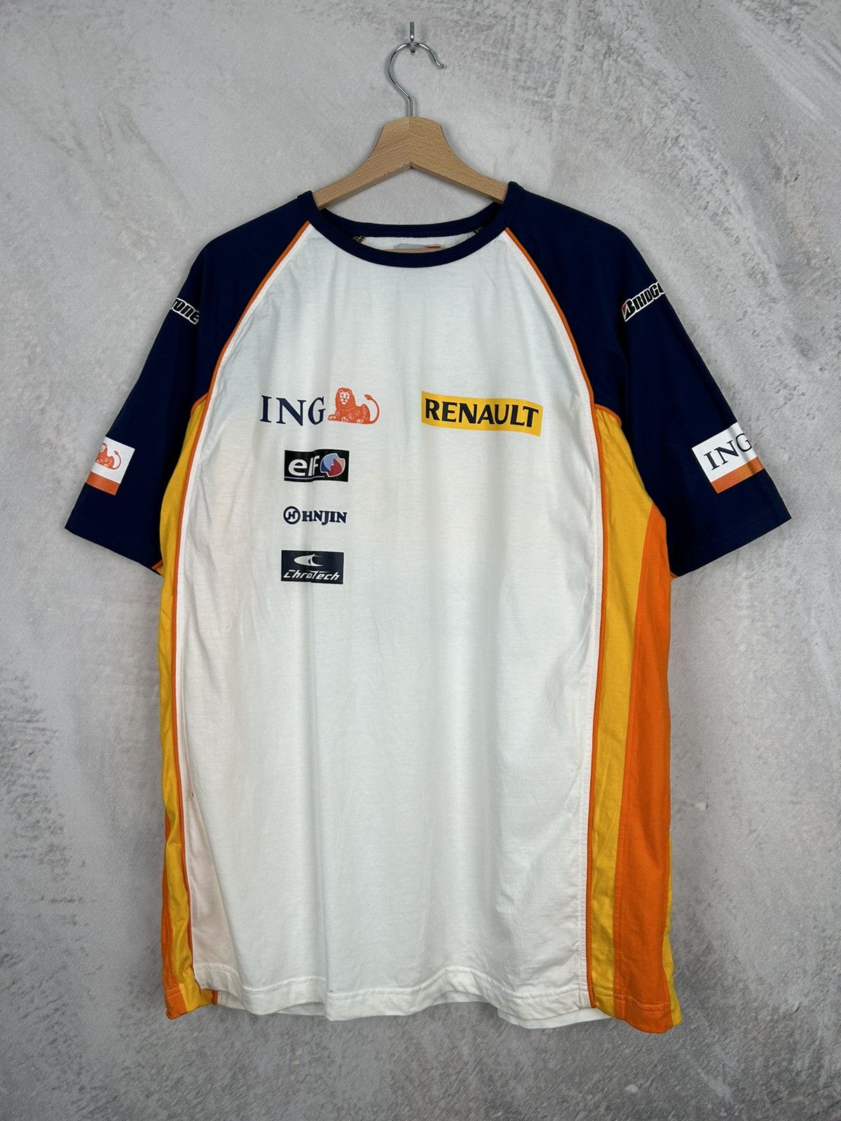 Formula 1 Vintage Renault Racing Motorsport Graphic Tee 90s Y2K Size US XL / EU 56 / 4 - 3 Thumbnail