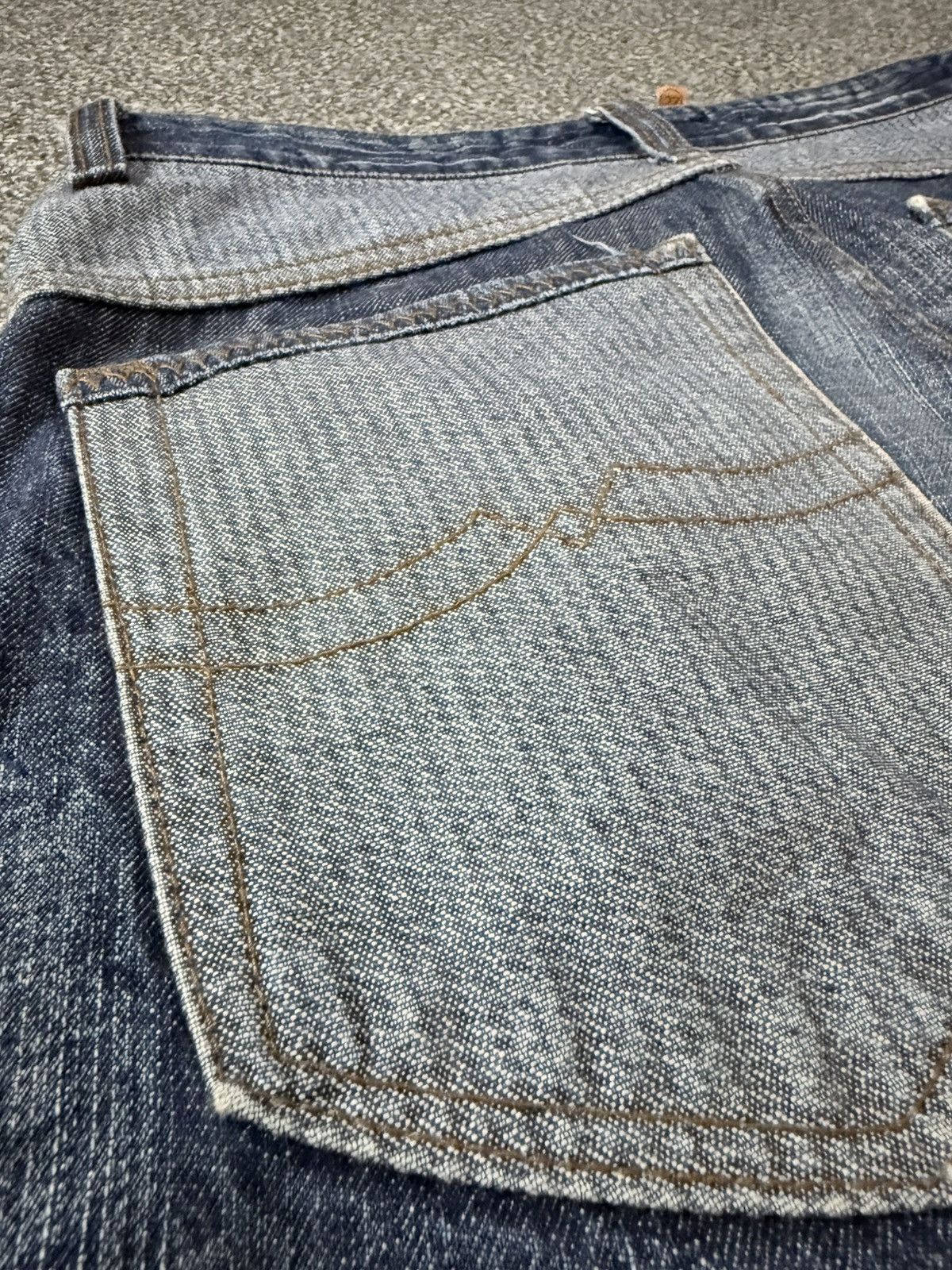 Fashion Victim Archive Japanese Denim Thinun Distressed Grunge Y2K Jeans Size US 30 / EU 46 - 9 Thumbnail