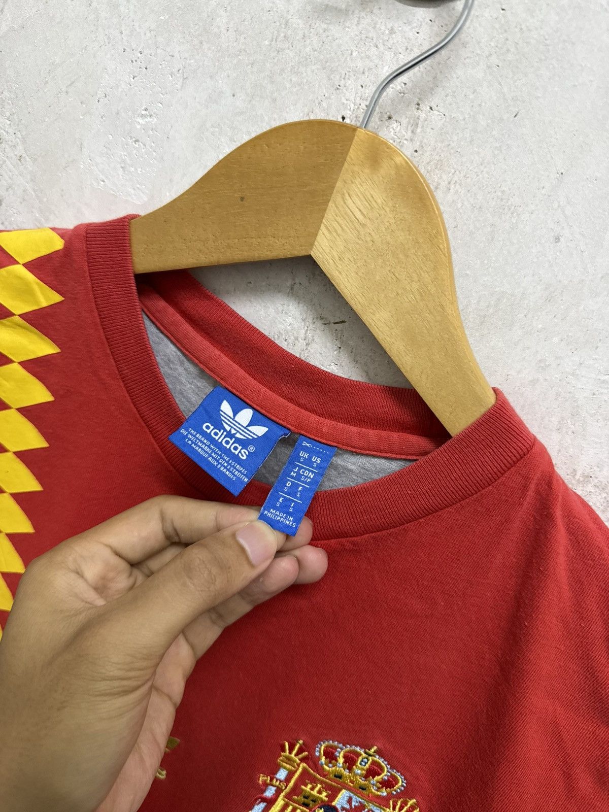 Adidas Adidas Spain 2018/2019 Home Template Tshirt Size US S / EU 44-46 / 1 - 4 Thumbnail