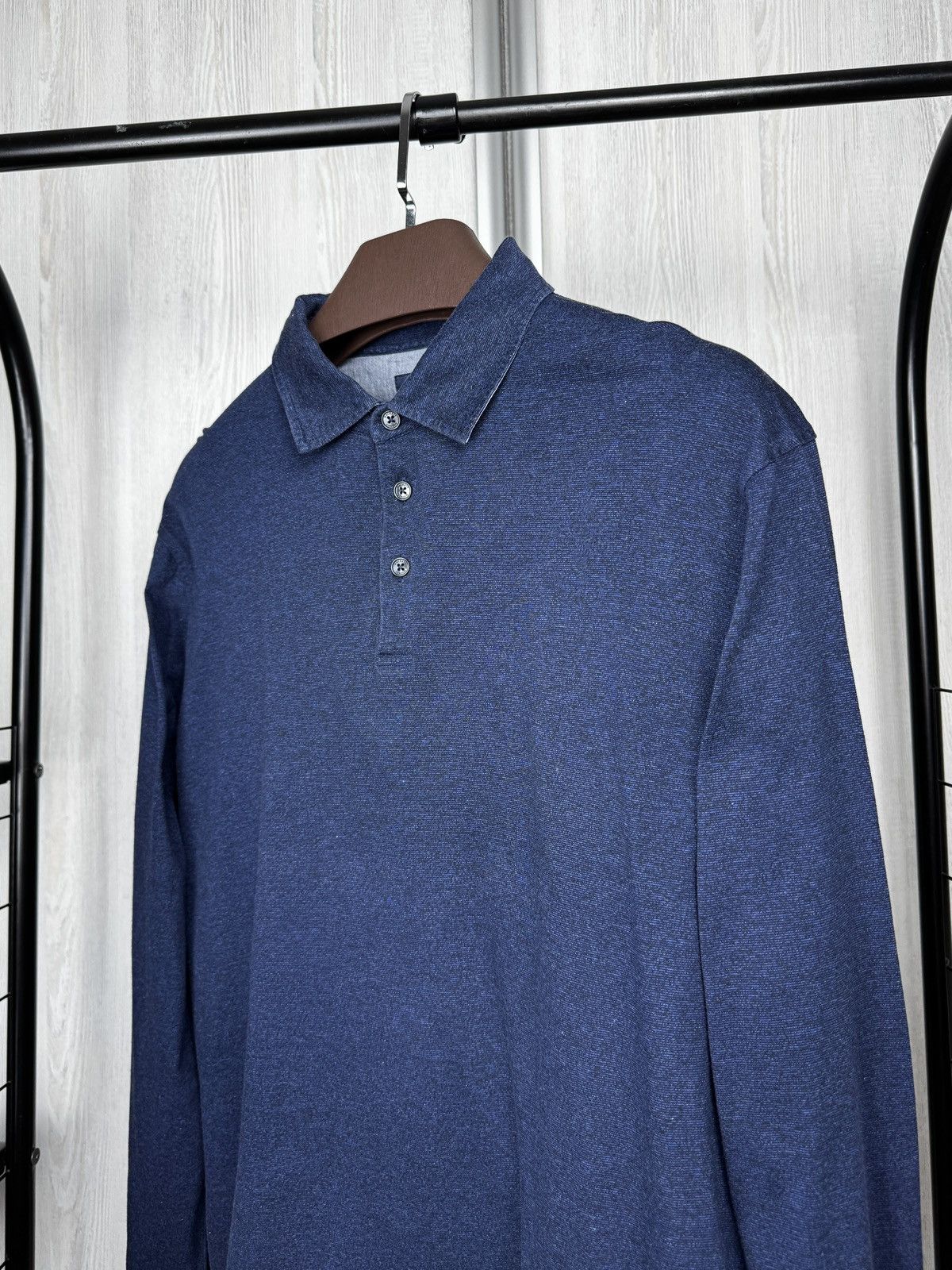 Hackett Hackett London Cotton Filafil Slim Fit LongSleeve Polo Rugby Size US XL / EU 56 / 4 - 4 Thumbnail