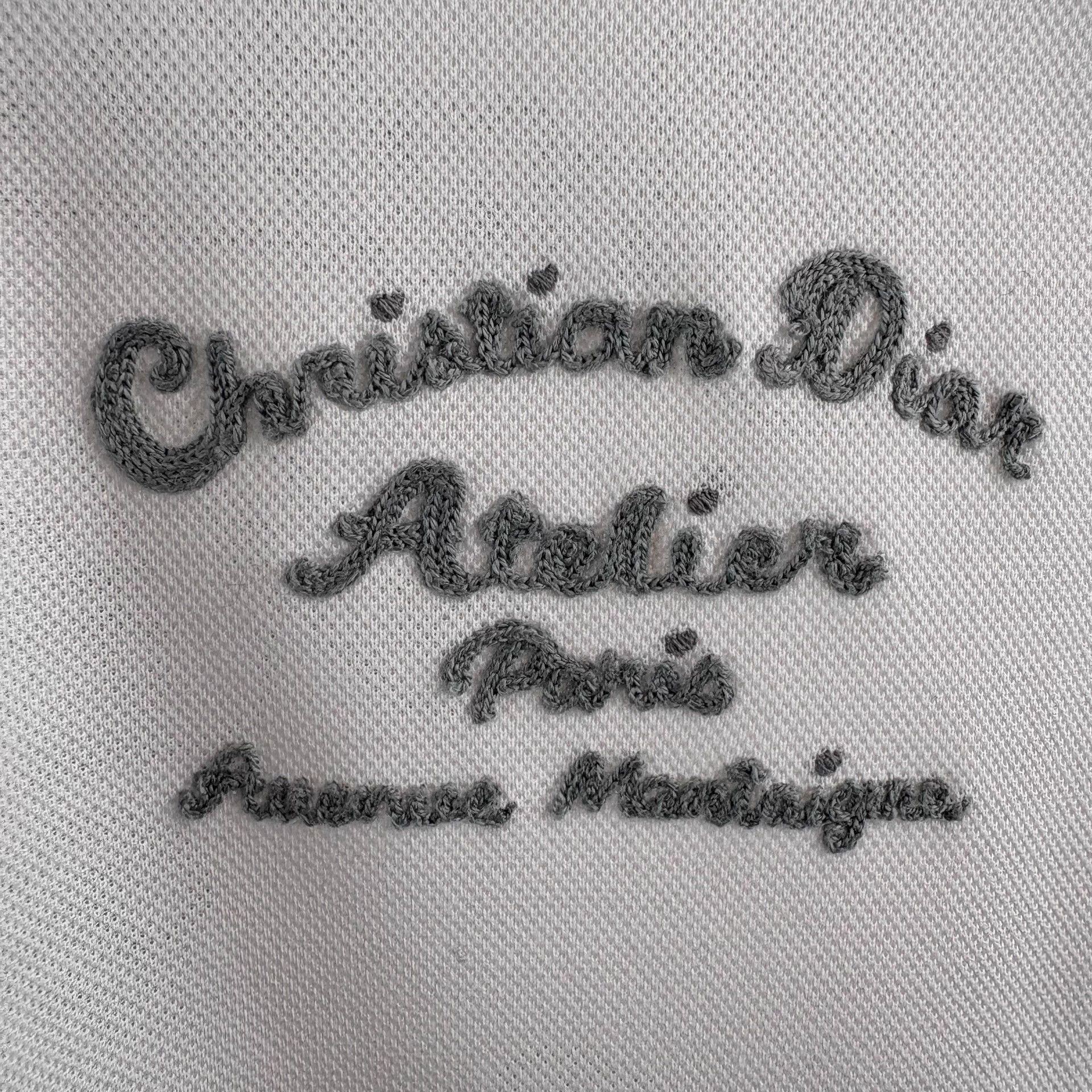 Dior Dior White Embroidered Logo Fitted XS Polo New Size US XS / EU 42 / 0 - 5 Thumbnail