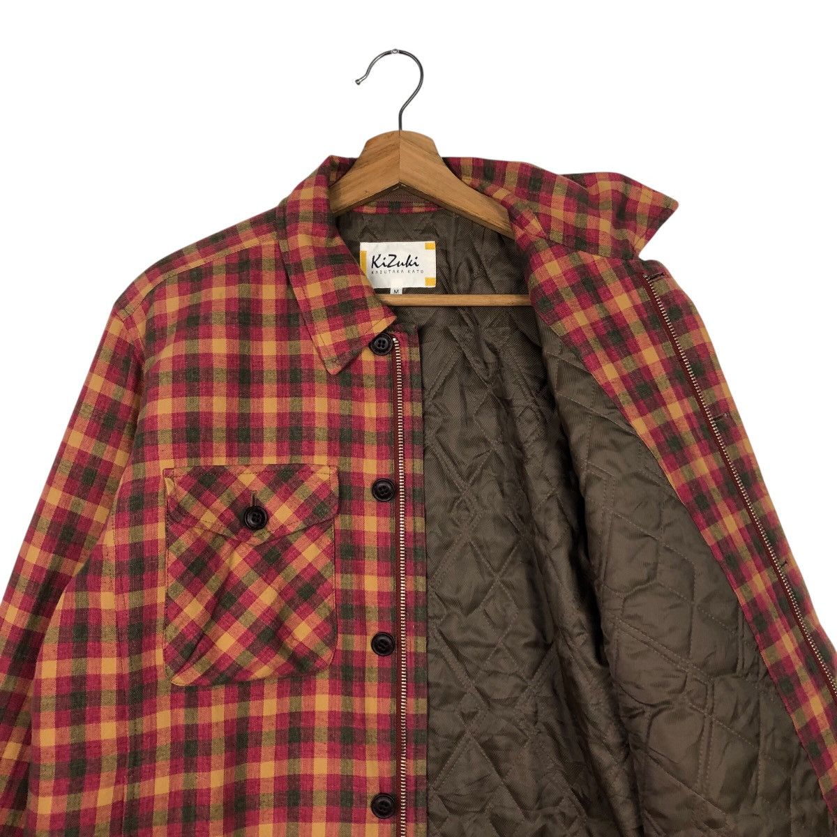 Japanese Brand 📌Vintage Zipper Chore Jacket Kizuku Kazutaka Kato Tartan Size US M / EU 48-50 / 2 - 13 Thumbnail