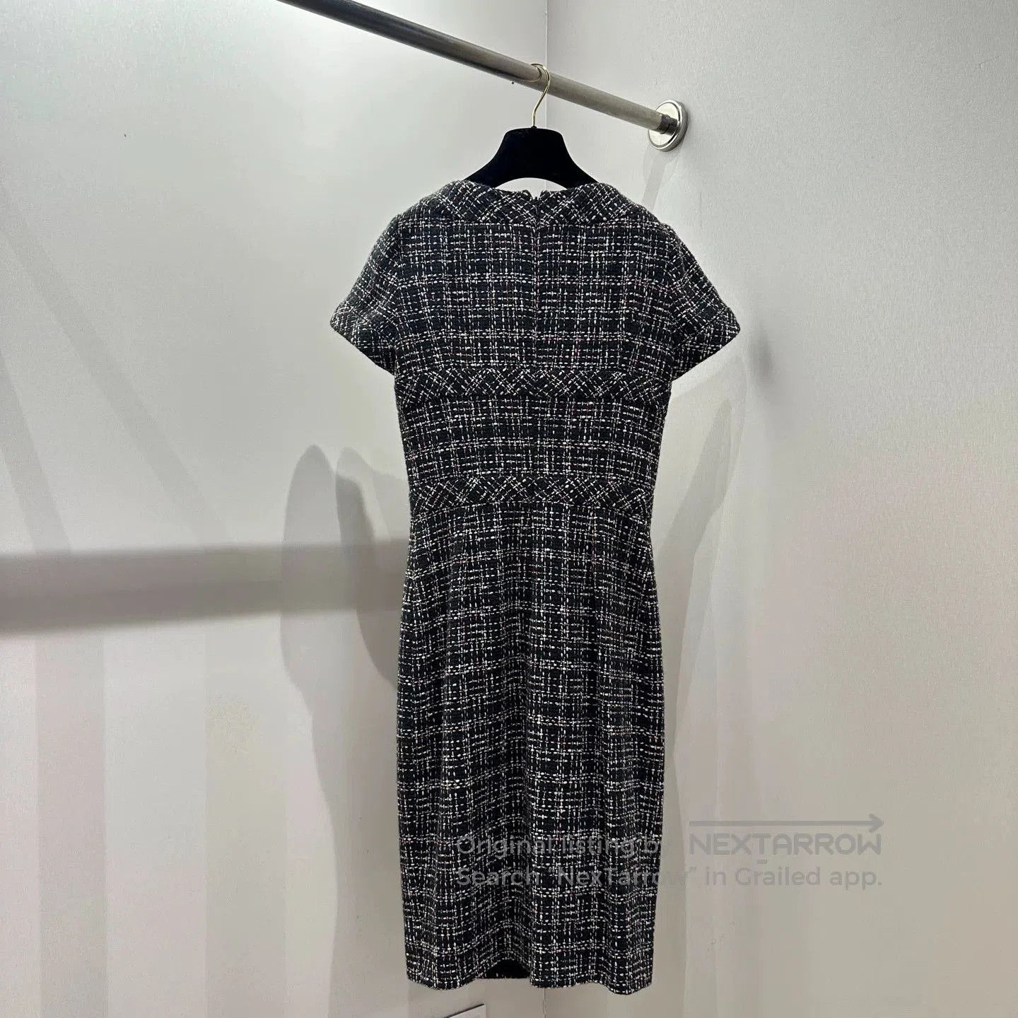 Chanel Chanel feb510 Woven Wool Short-Sleeve Dress. Size XXS / US 00 / IT 34 - 2 Thumbnail