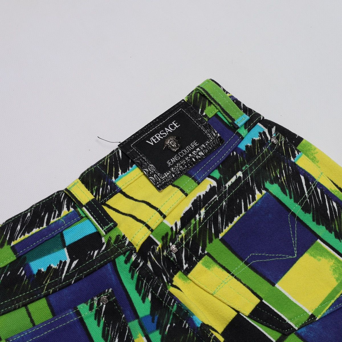 Versace Jeans Couture Vintage Versace Jeans Couture Multicolour Denim Size 29" - 10 Thumbnail