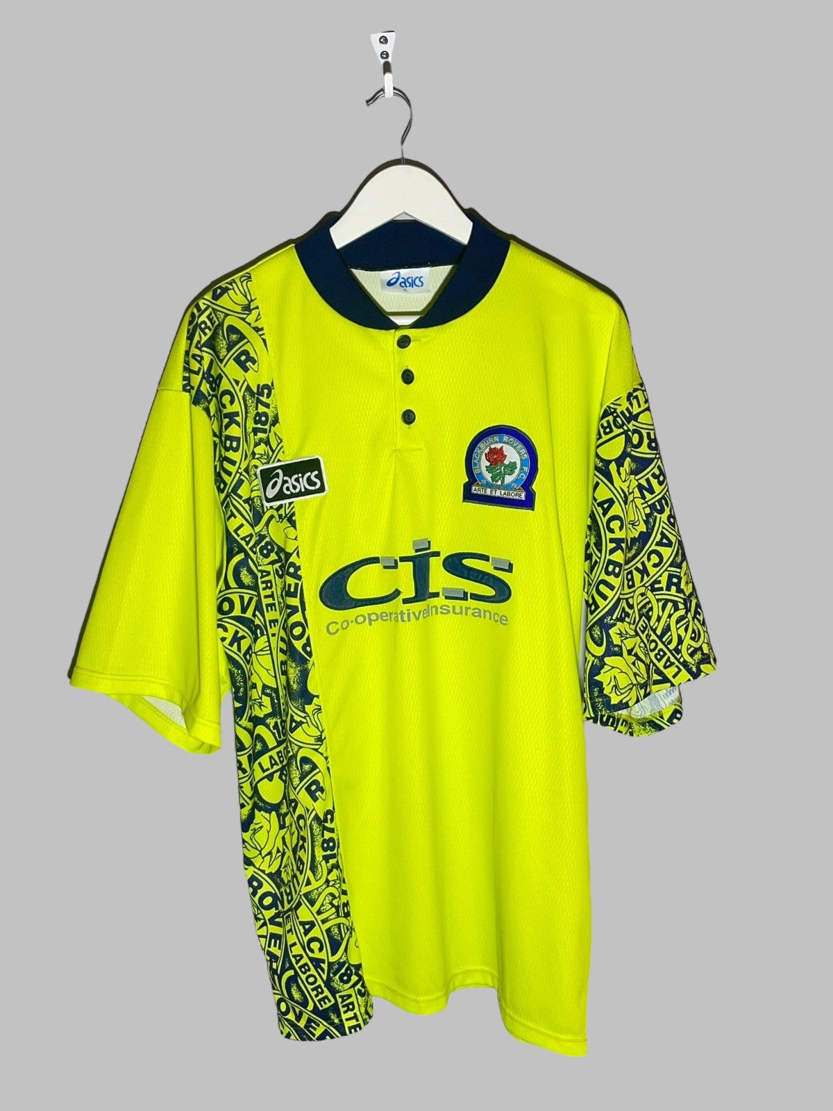 Blackburn Rovers ASICS 1996/97 Away Vintage Football Shirt