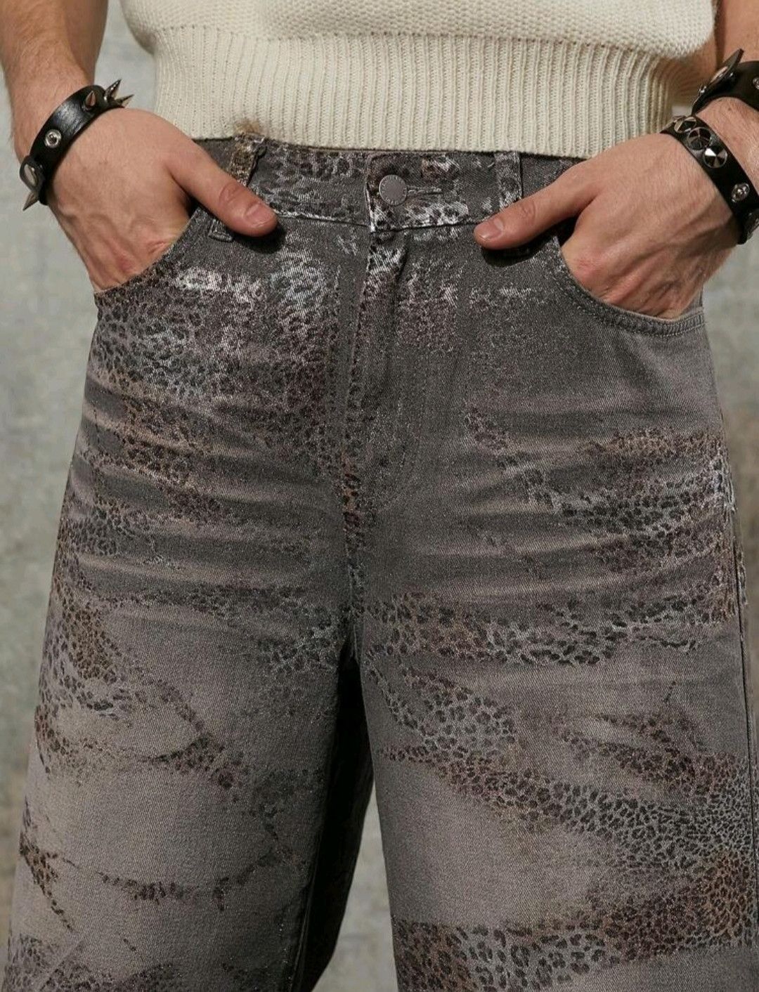 Rock n Roll Leopard Shady Jorts Jeans Short Vintage Classic