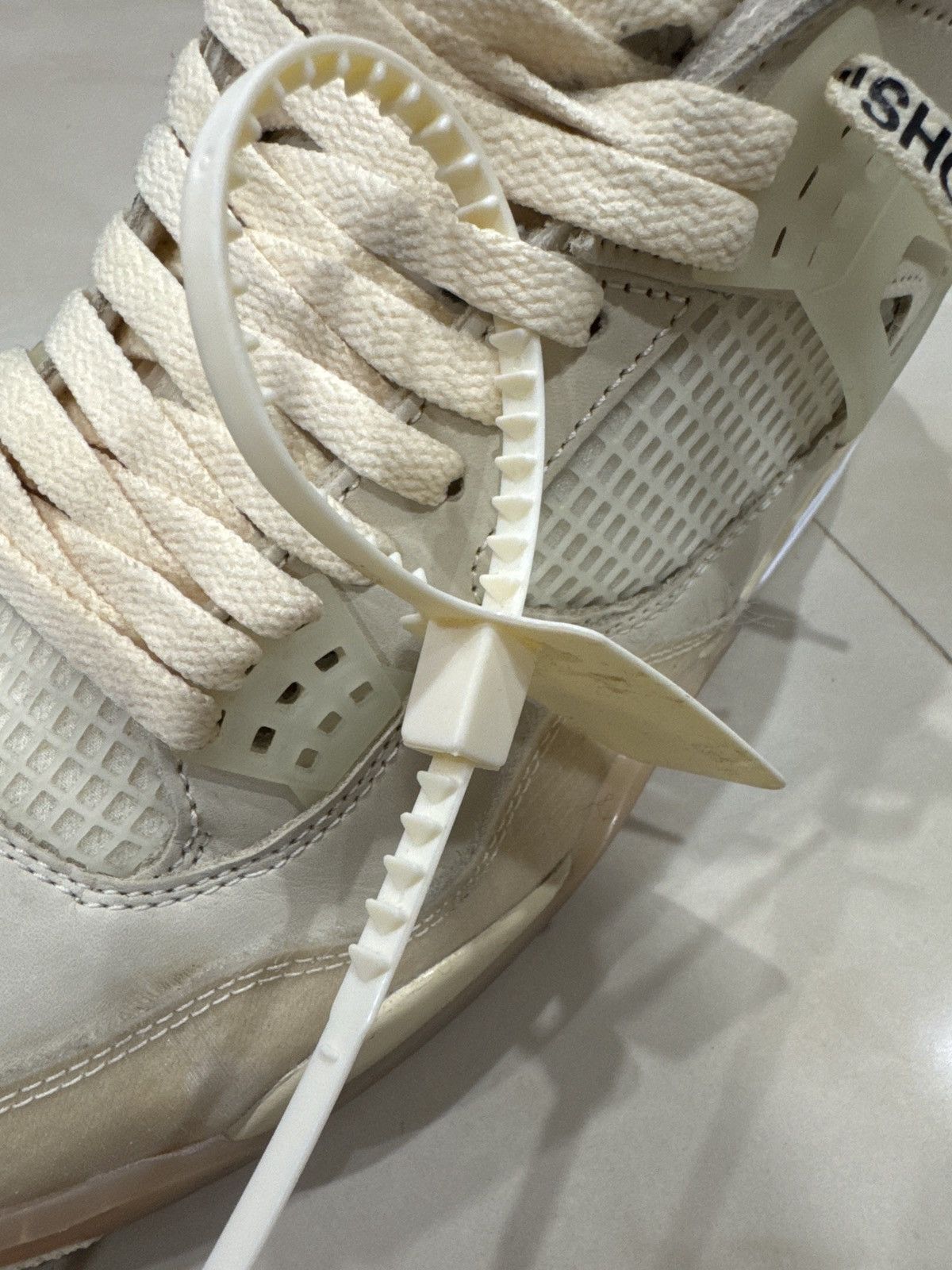Jordan Brand × Off-White Off White x Jordan 4s Size US 12 / IT 42 - 9 Thumbnail